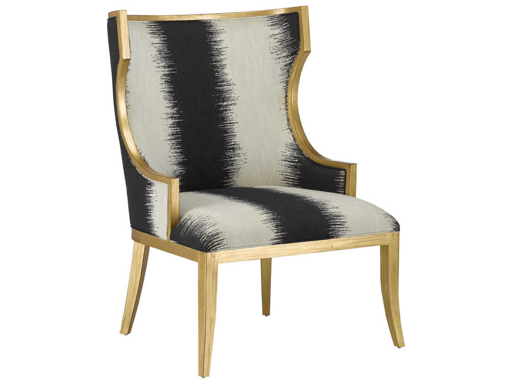 Currey & Company Garson Black Fabric Accent Chair