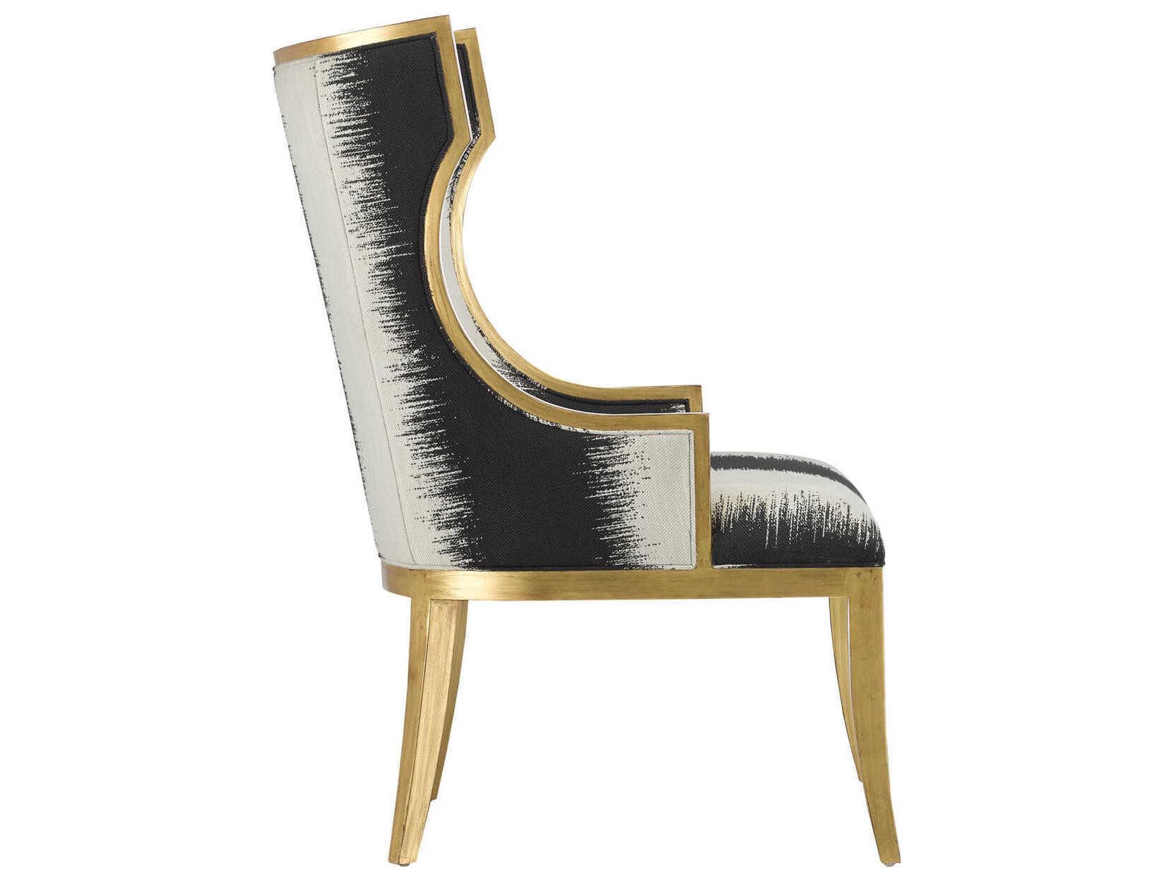 Currey & Company Garson Black Fabric Accent Chair