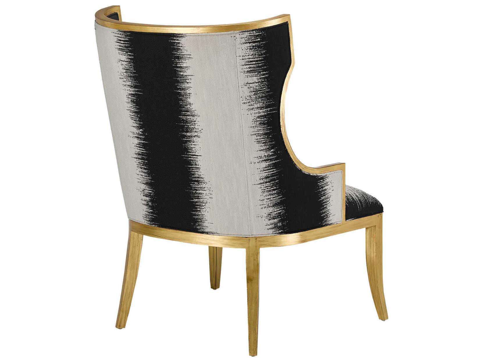 Currey & Company Garson Black Fabric Accent Chair