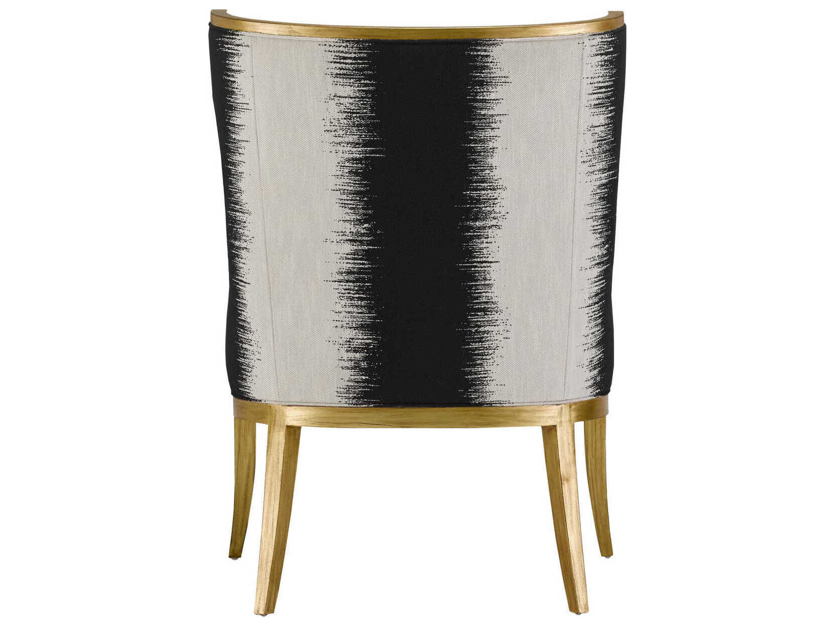 Currey & Company Garson Black Fabric Accent Chair