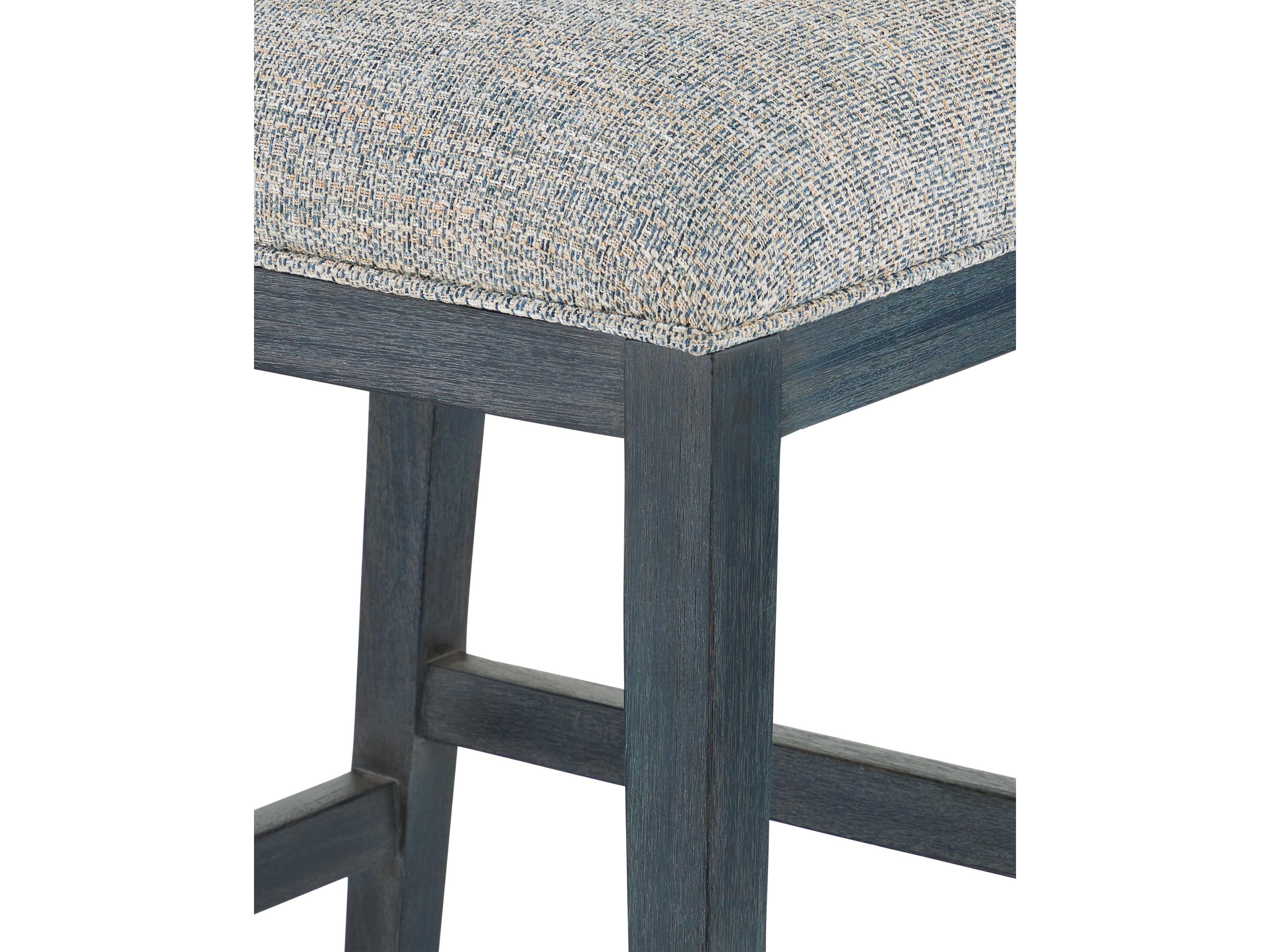 Currey & Company Santos Upholstered Mahogany Wood Bar Stool