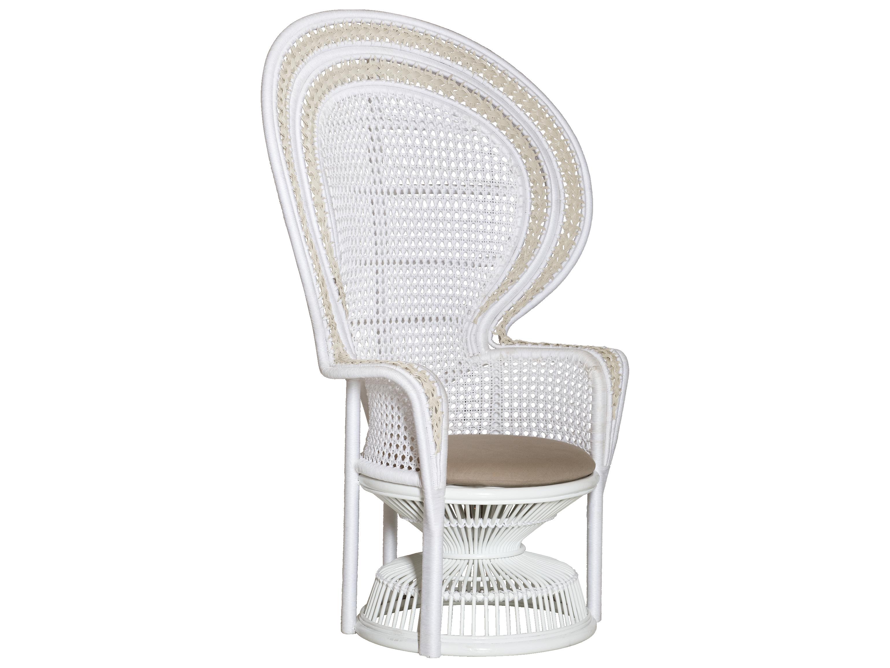 Currey & Company Emanuelle White Accent Chair