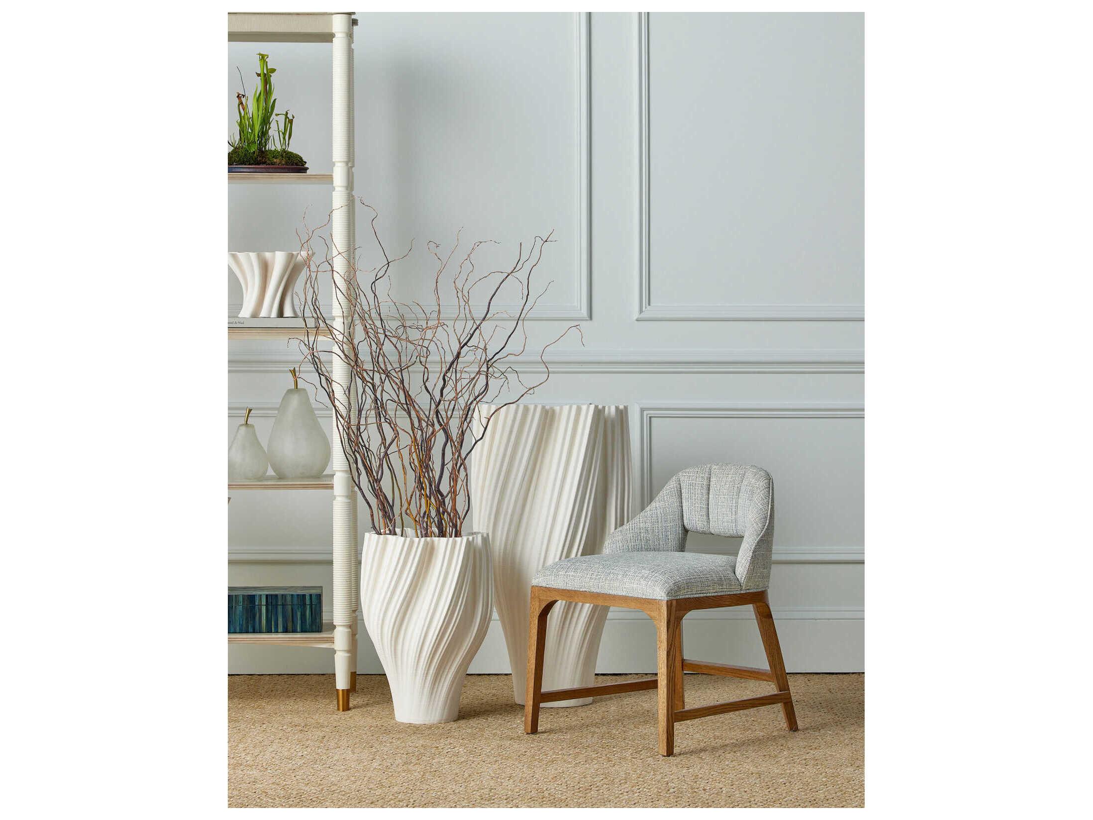 Currey & Company Inga Gray Accent Chair