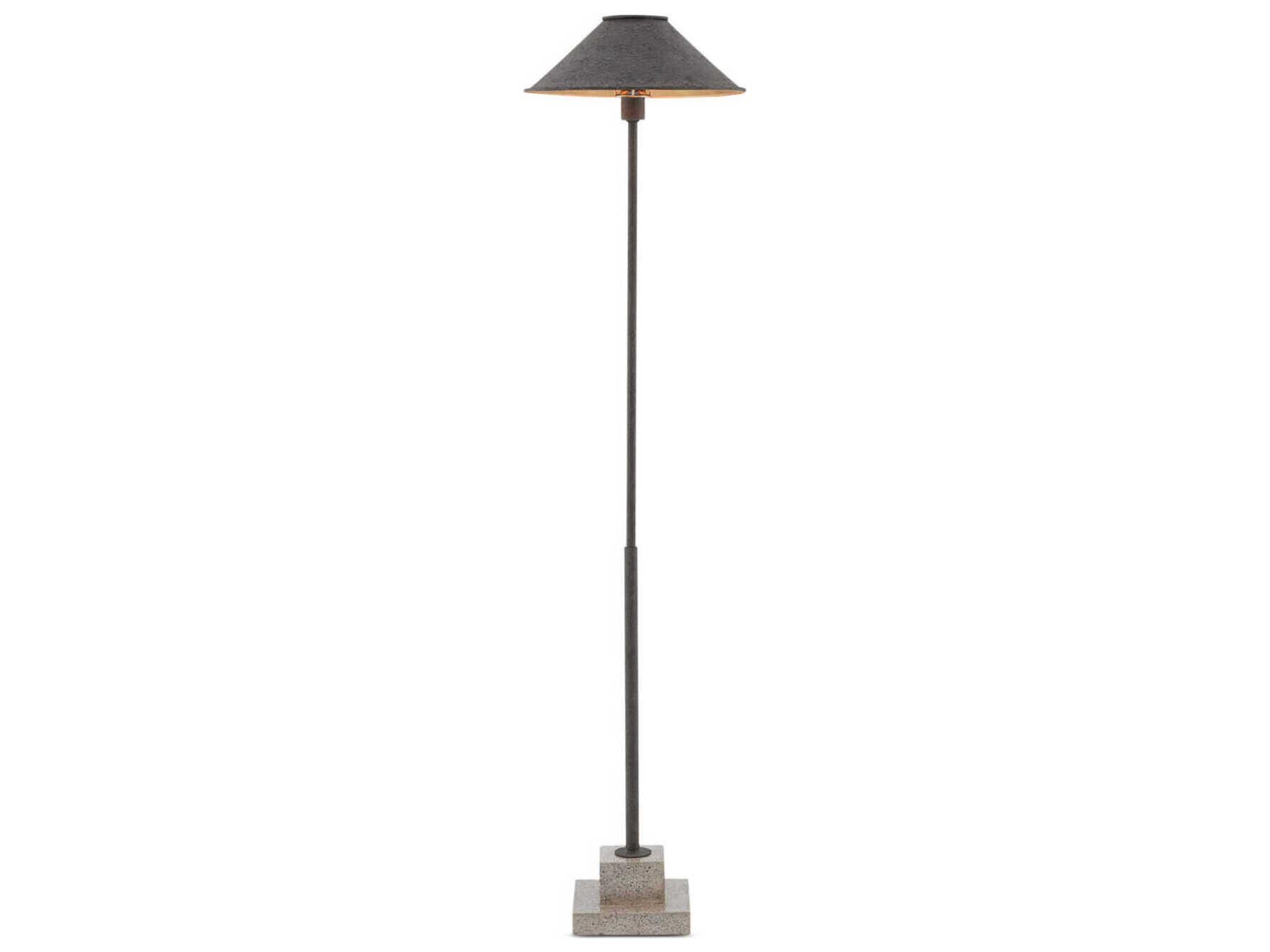 Currey & Company Fudo Fudo Mole Black Floor Lamp