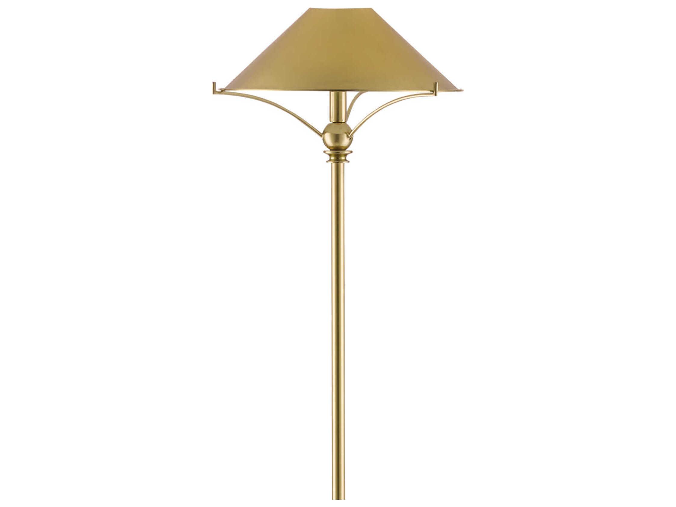Currey & Company Maarla Polished Brass Floor Lamp