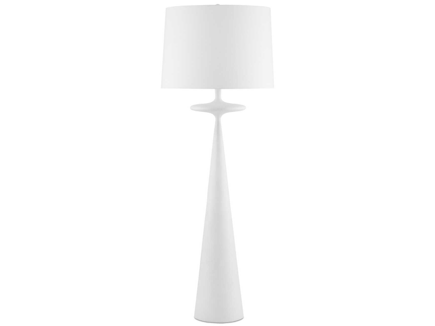 Currey & Company Giacomo Gesso White Floor Lamp