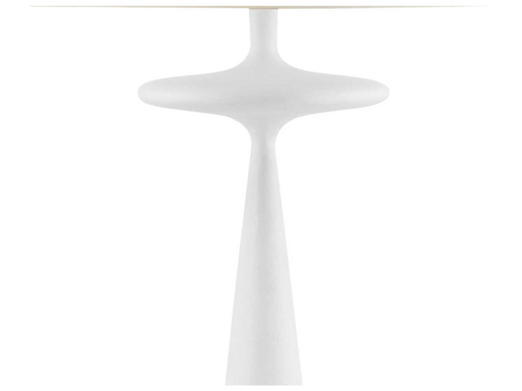 Currey & Company Giacomo Gesso White Floor Lamp
