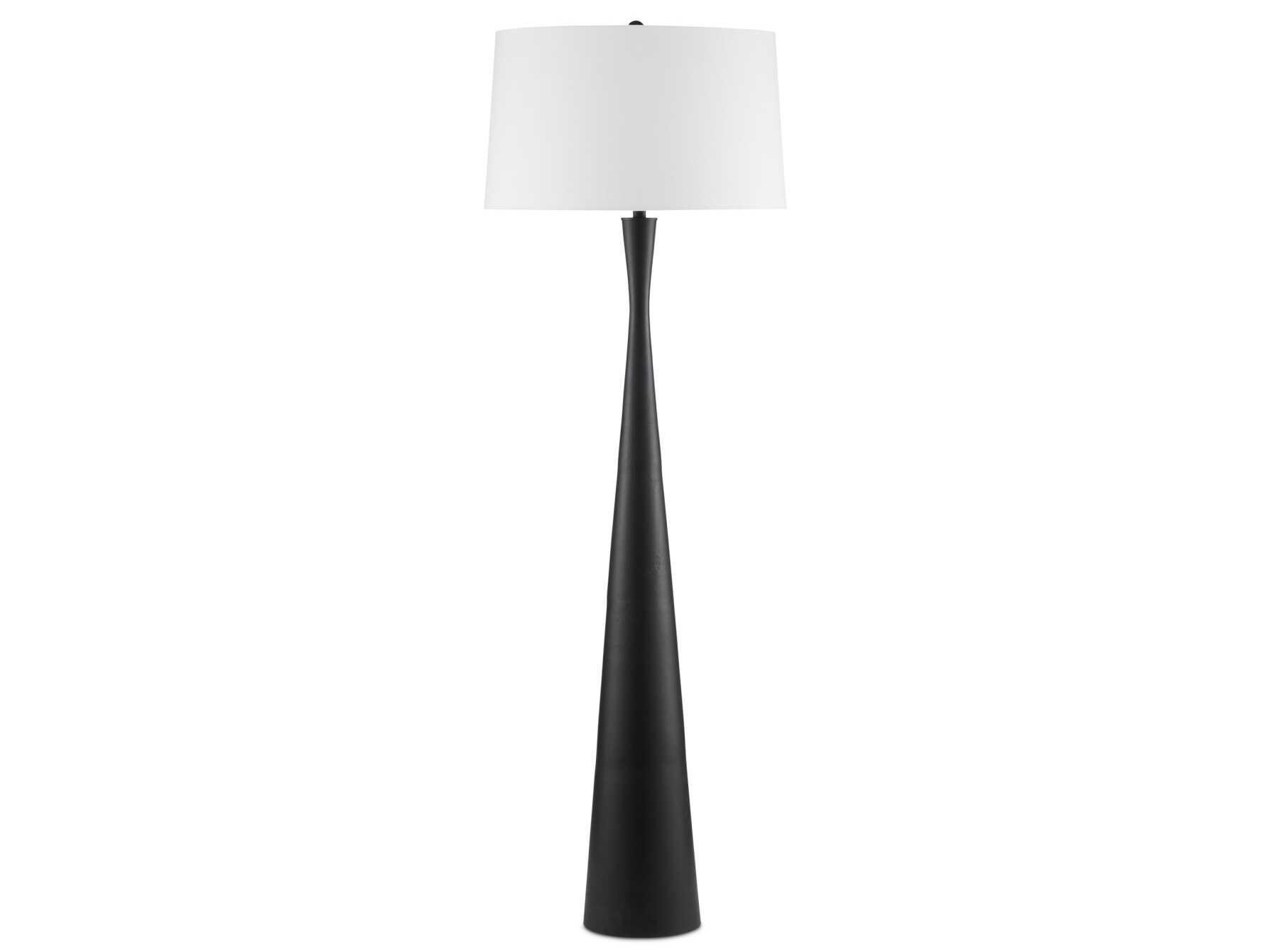 Currey & Company Montenegro Matte Black Floor Lamp