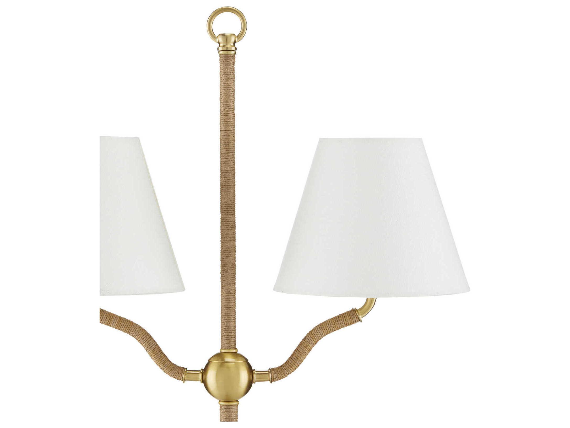 Currey & Company Sirocco Antique Brass Floor Lamp