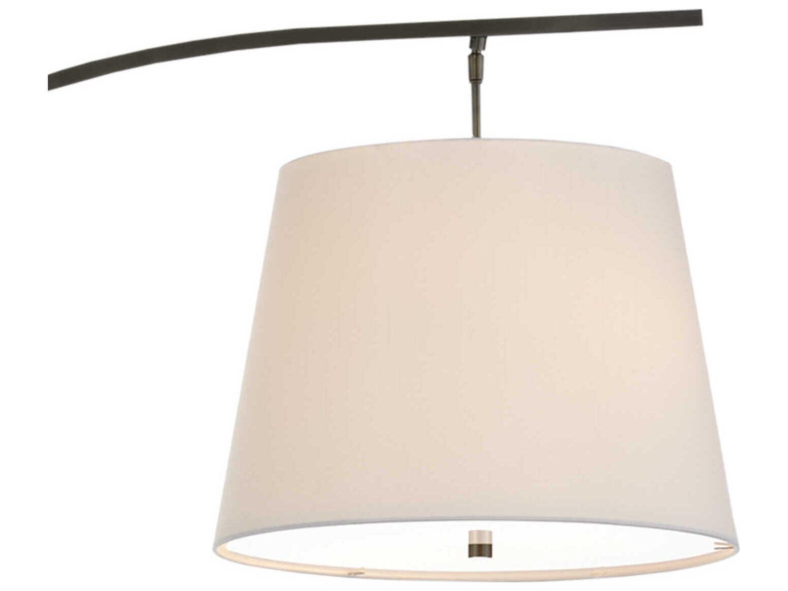 Currey & Company Cloister Oil Rubbed Bronze White Floor Lamp