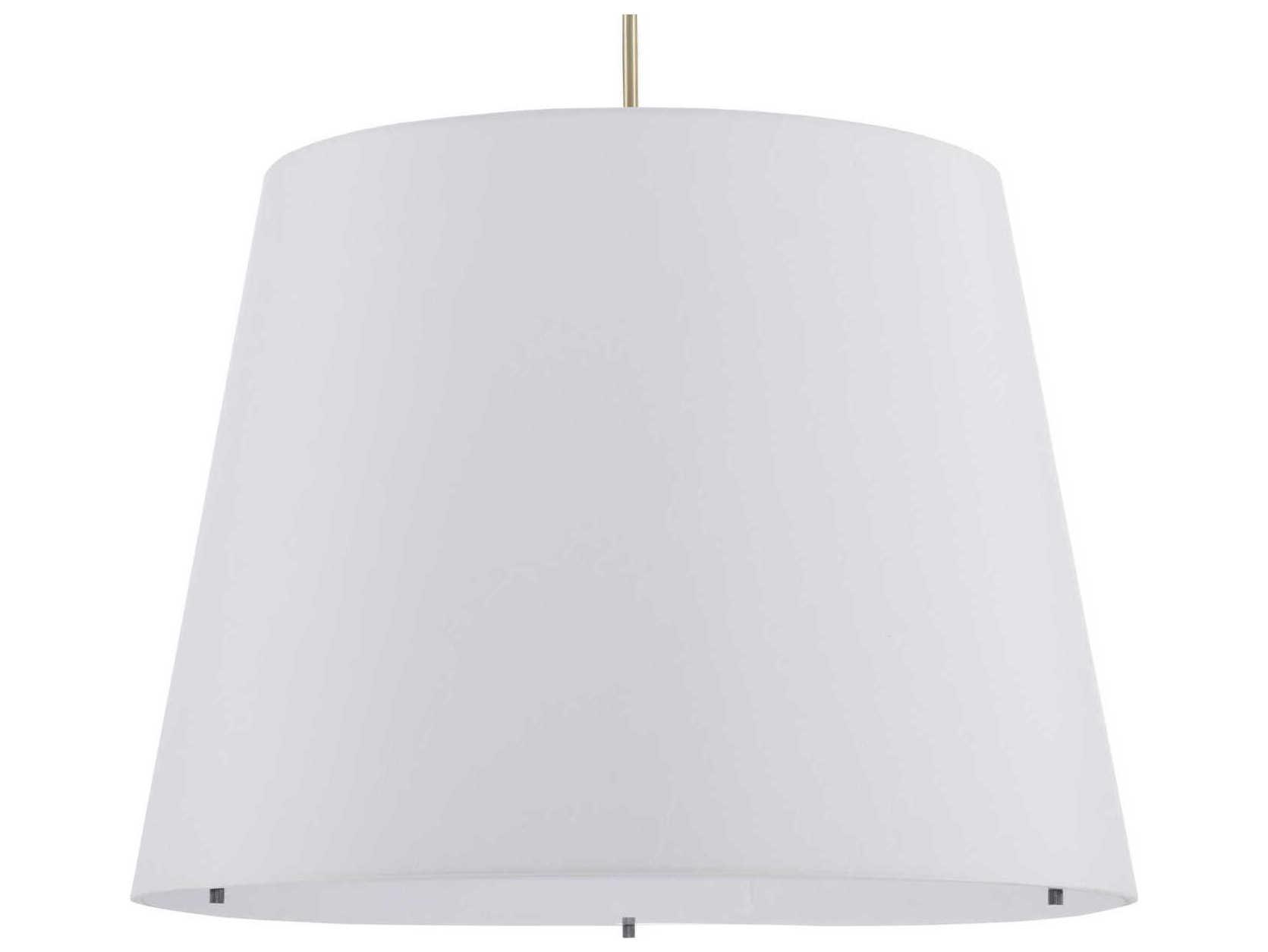 Currey & Company Cloister Antique Brass White Off Shantung Floor Lamp