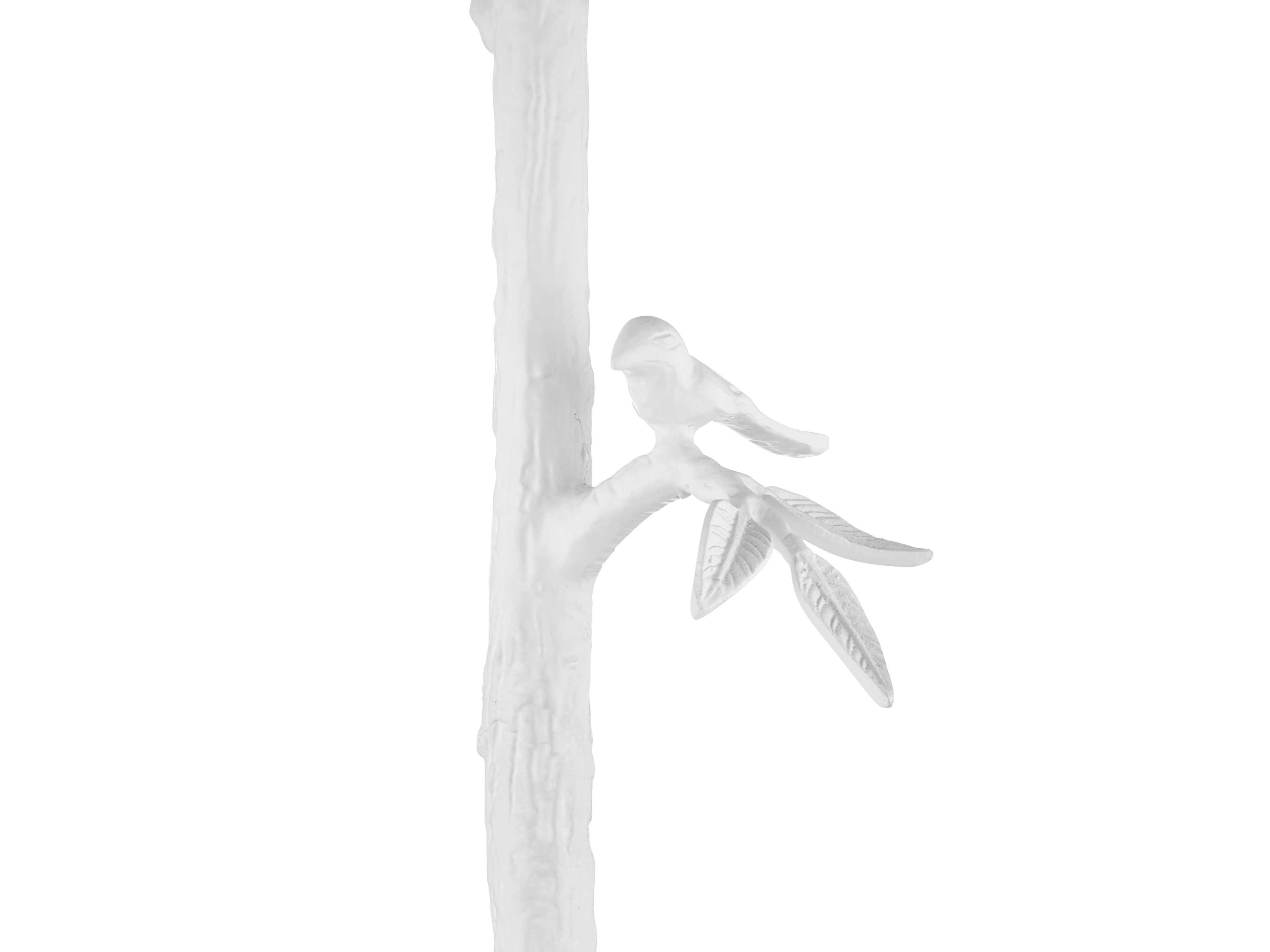 Currey & Company Piaf Gesso White Floor Lamp