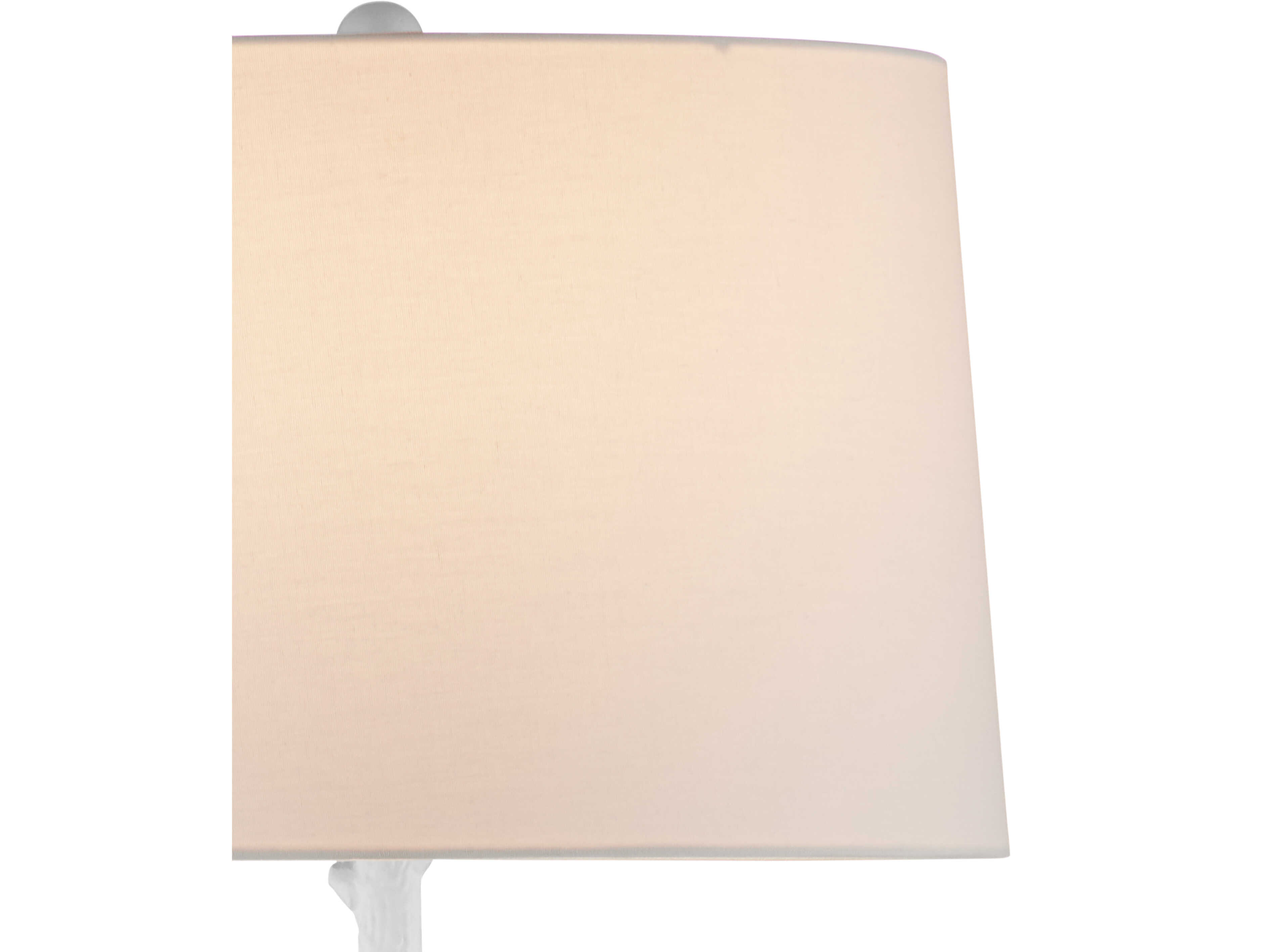 Currey & Company Piaf Gesso White Floor Lamp