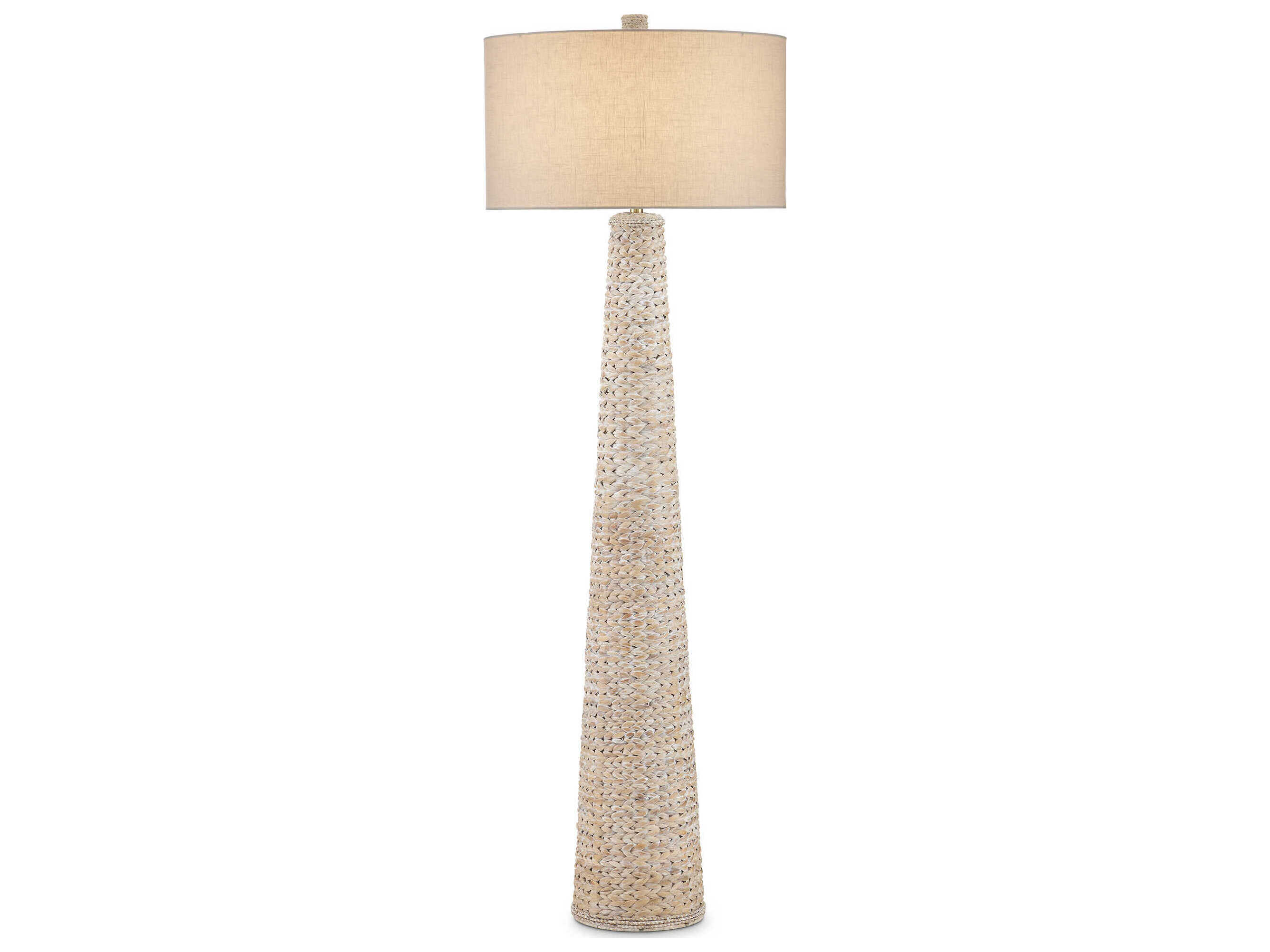 Currey & Company Birdsong Whitewash Floor Lamp