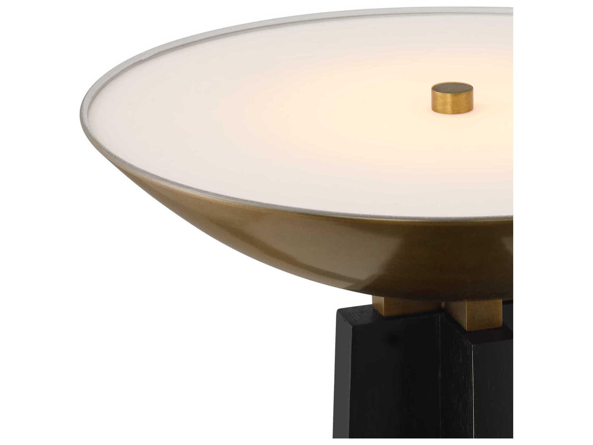 Currey & Company Calyx 1-Light Black Antique Brass Floor Lamp