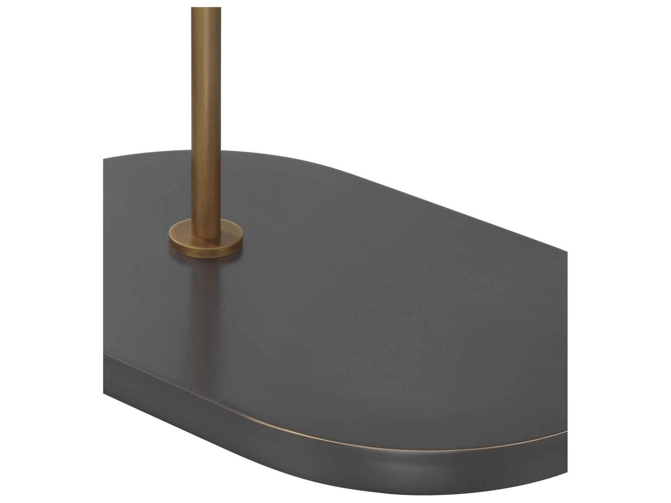 Currey & Company Severn Smoked Glass Bronze Floor Lamp