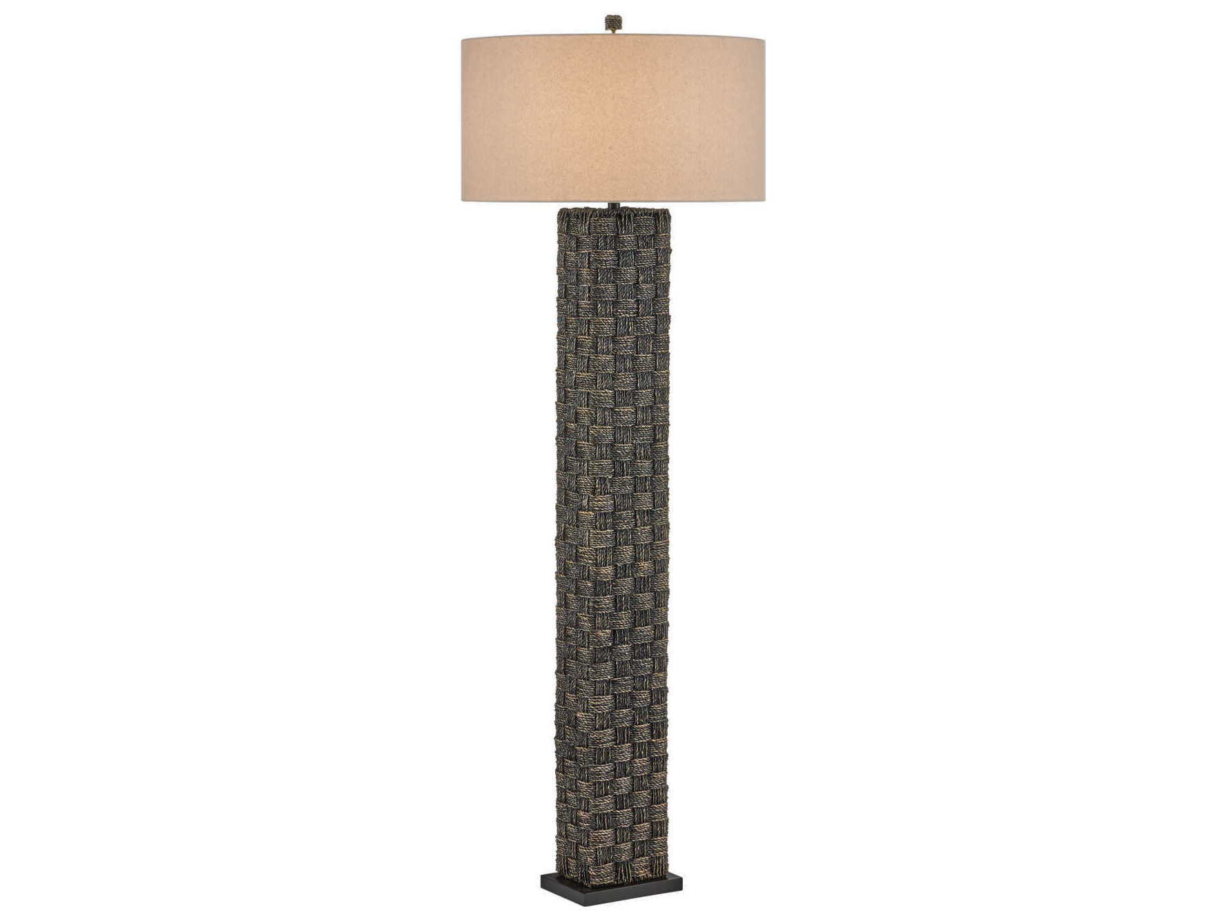 Currey & Company Eden 1-Light Black Floor Lamp