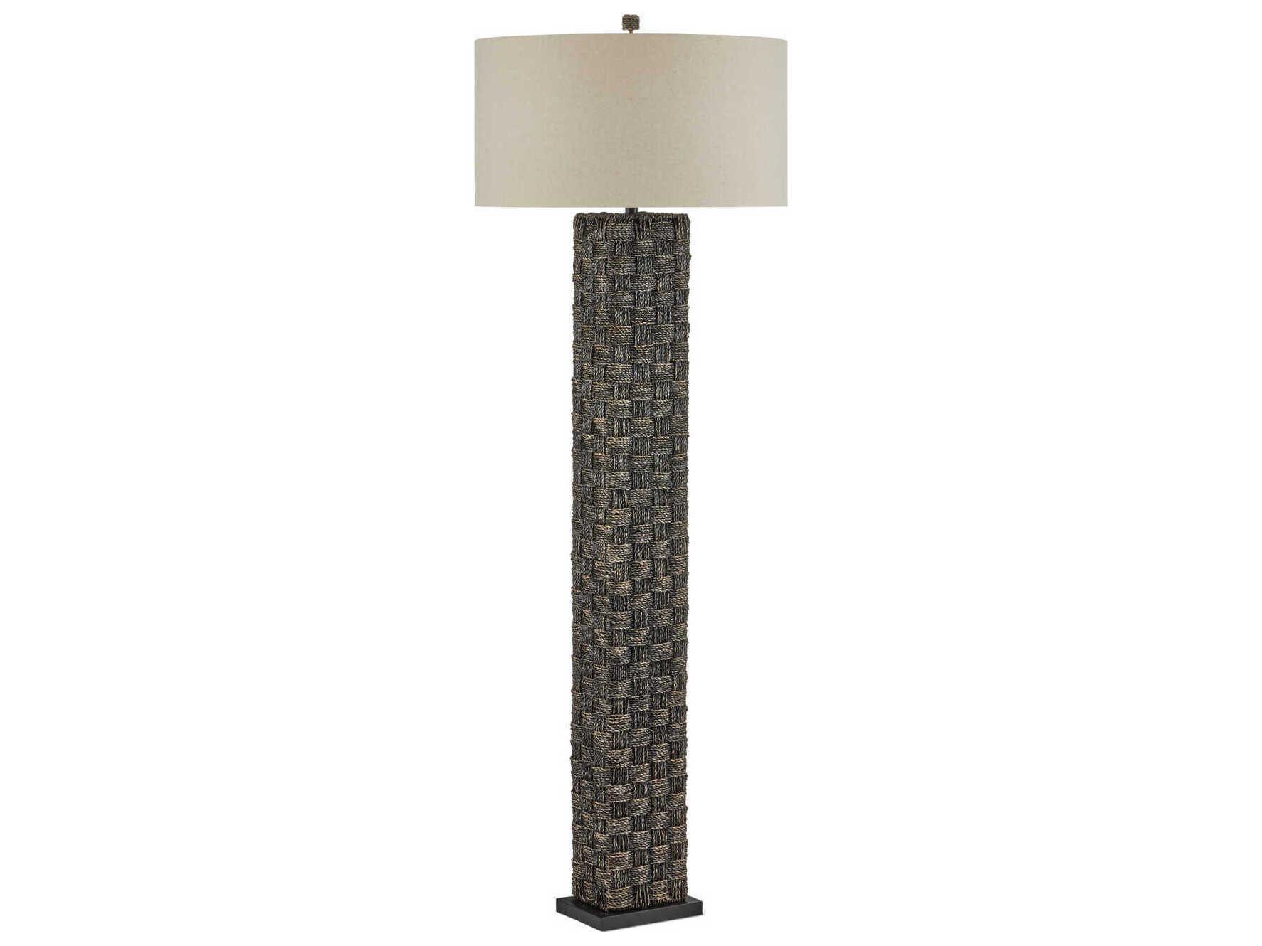 Currey & Company Eden 1-Light Black Floor Lamp