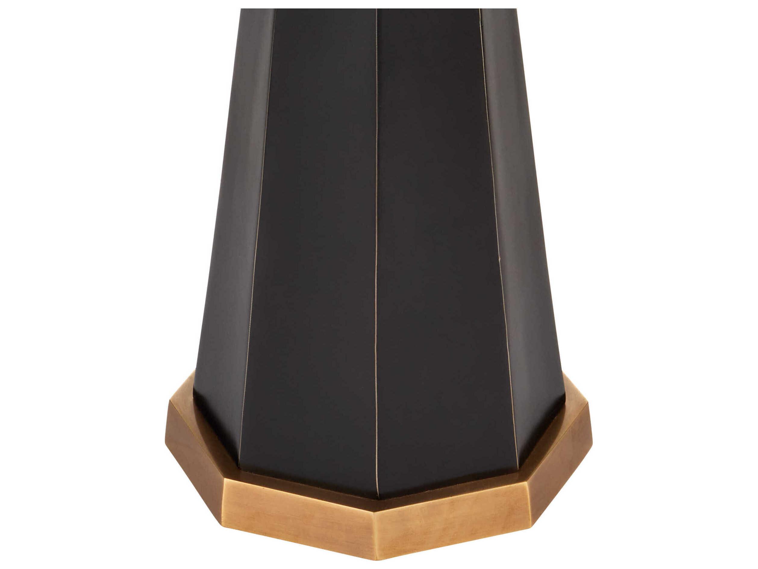 Currey & Company Gieves 1-Light Black Bronze Antique Brass Floor Lamp