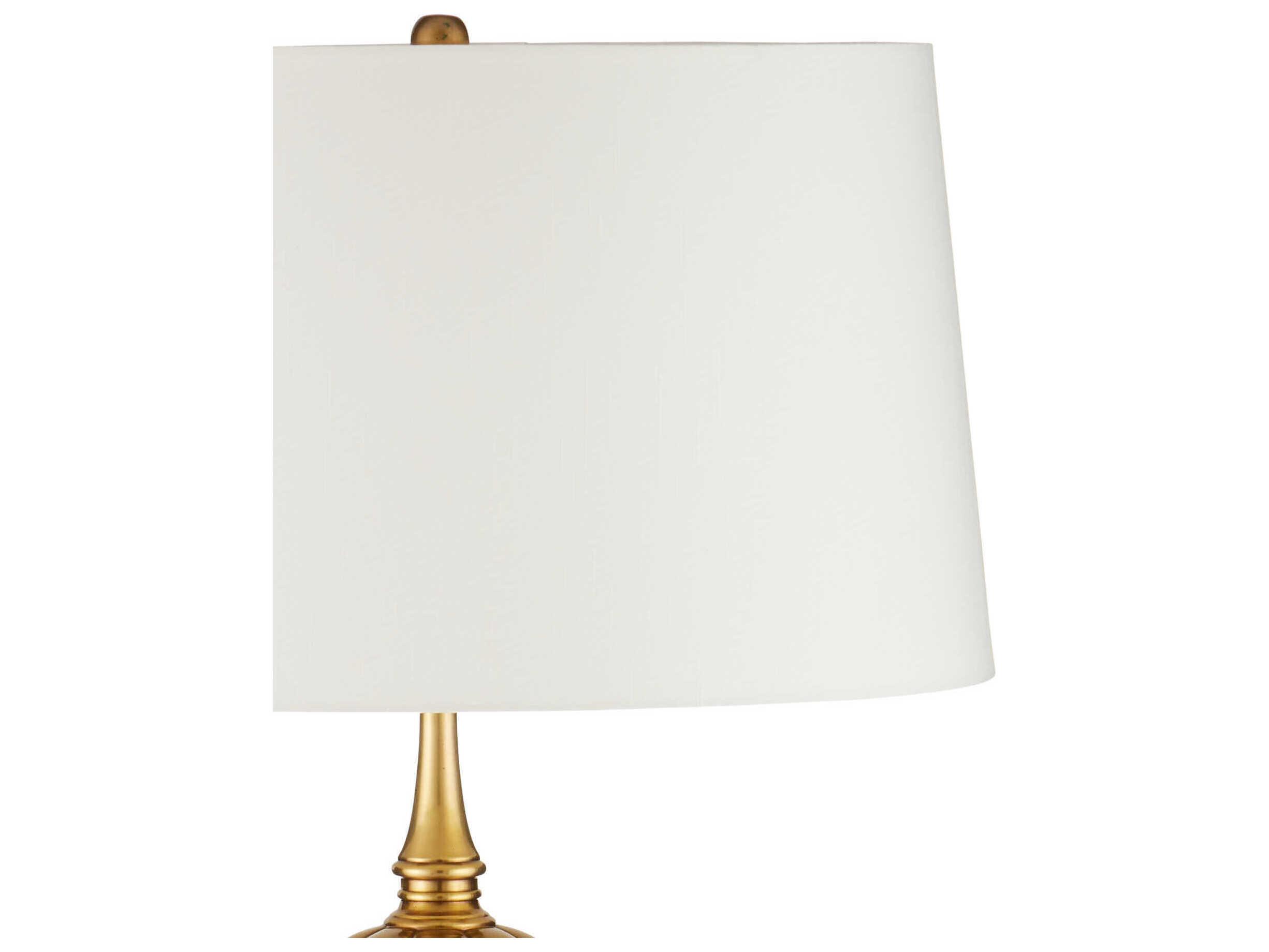 Currey & Company Haines Bronze Vintage Brass Traditional Floor Lamp