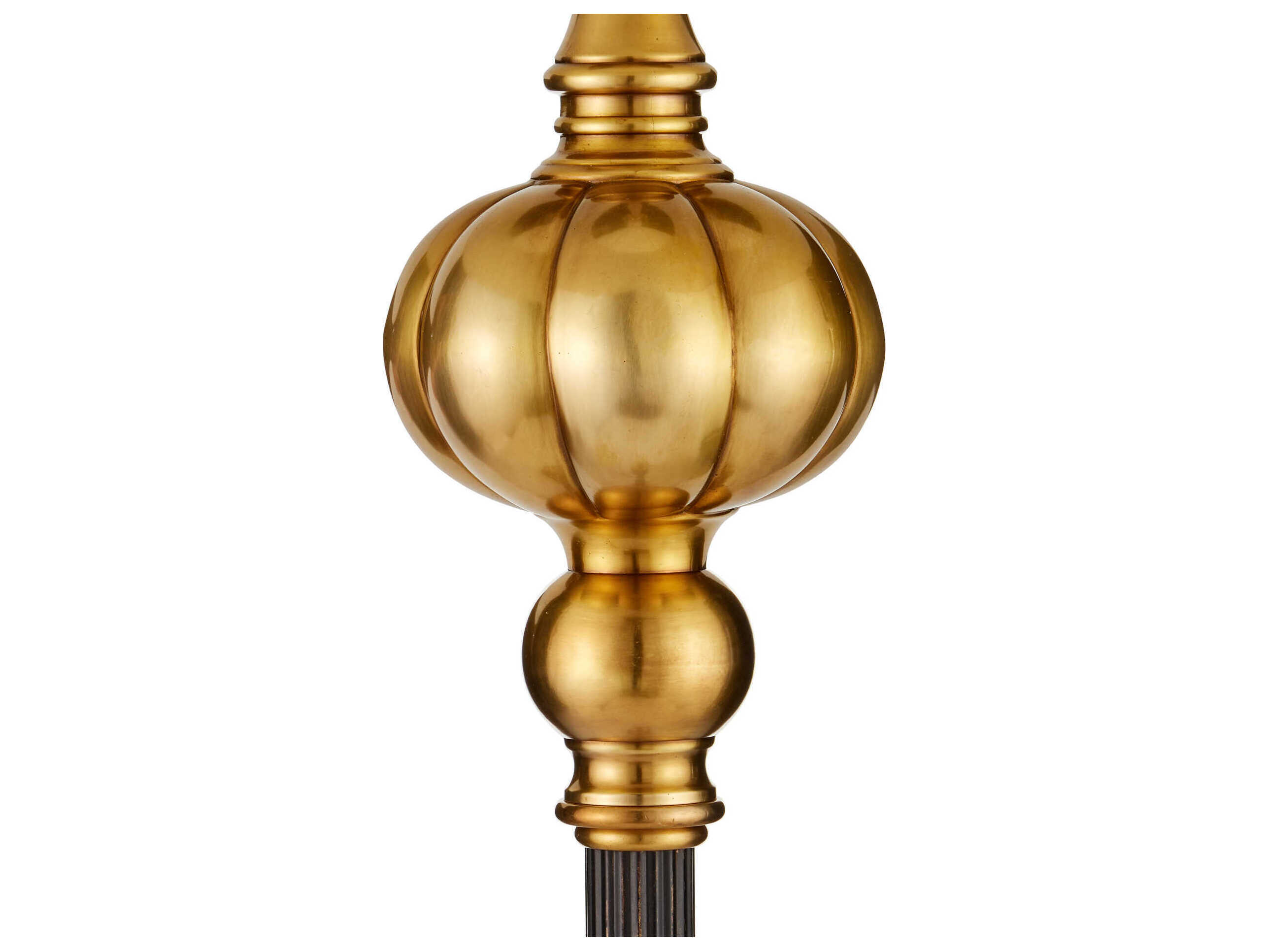 Currey & Company Haines Bronze Vintage Brass Traditional Floor Lamp