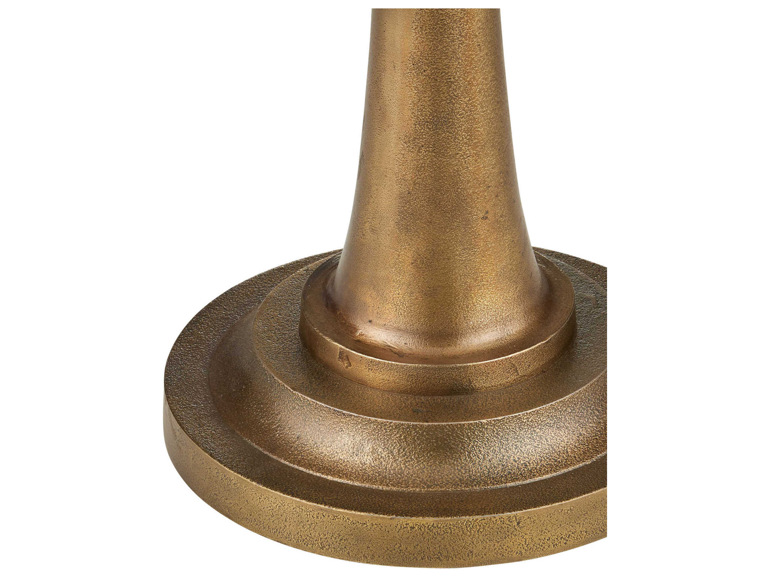 Currey & Company Boullee Antique Brass Beige Linen Floor Lamp