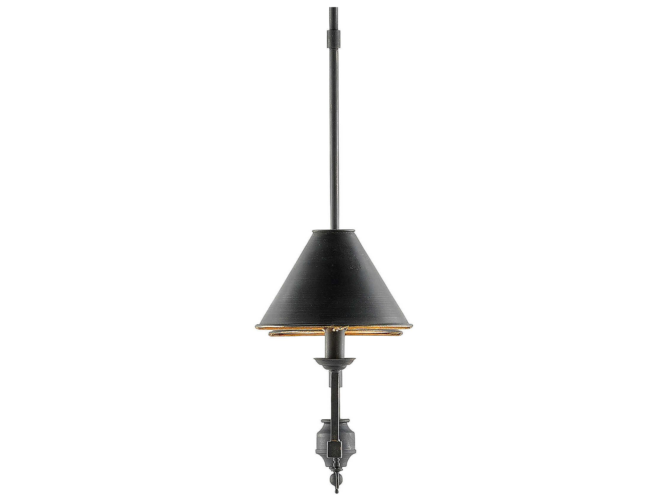 Currey & Company Prosperity 2-Light Black Island Pendant