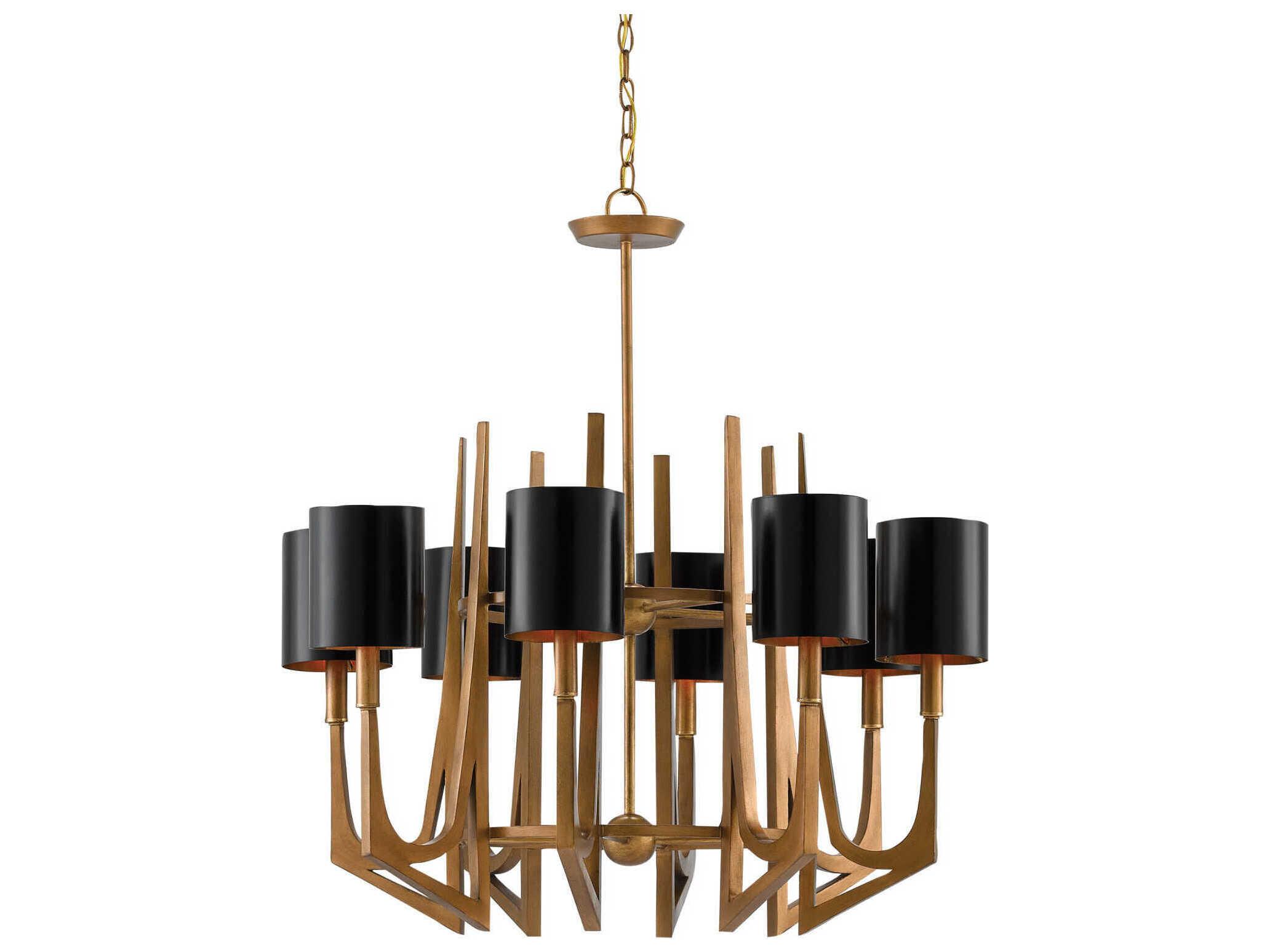Currey & Company Umberto 8-Light Brass Chandelier