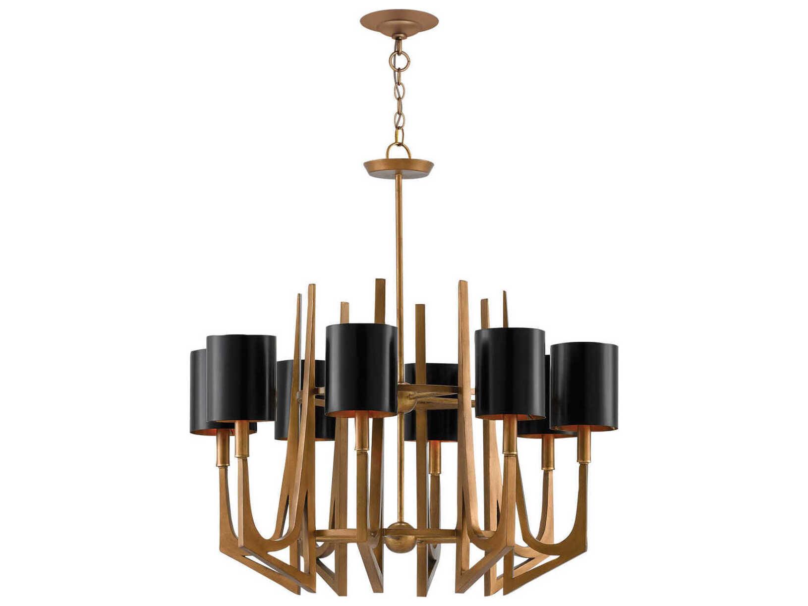 Currey & Company Umberto 8-Light Brass Chandelier