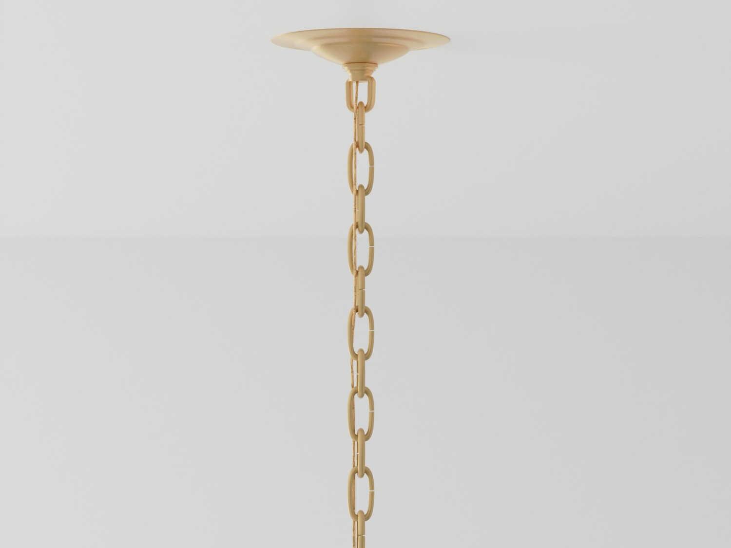 Currey & Company Ibiza 4-Light Natural Dark Contemporary Gold Leaf Brown Pendant