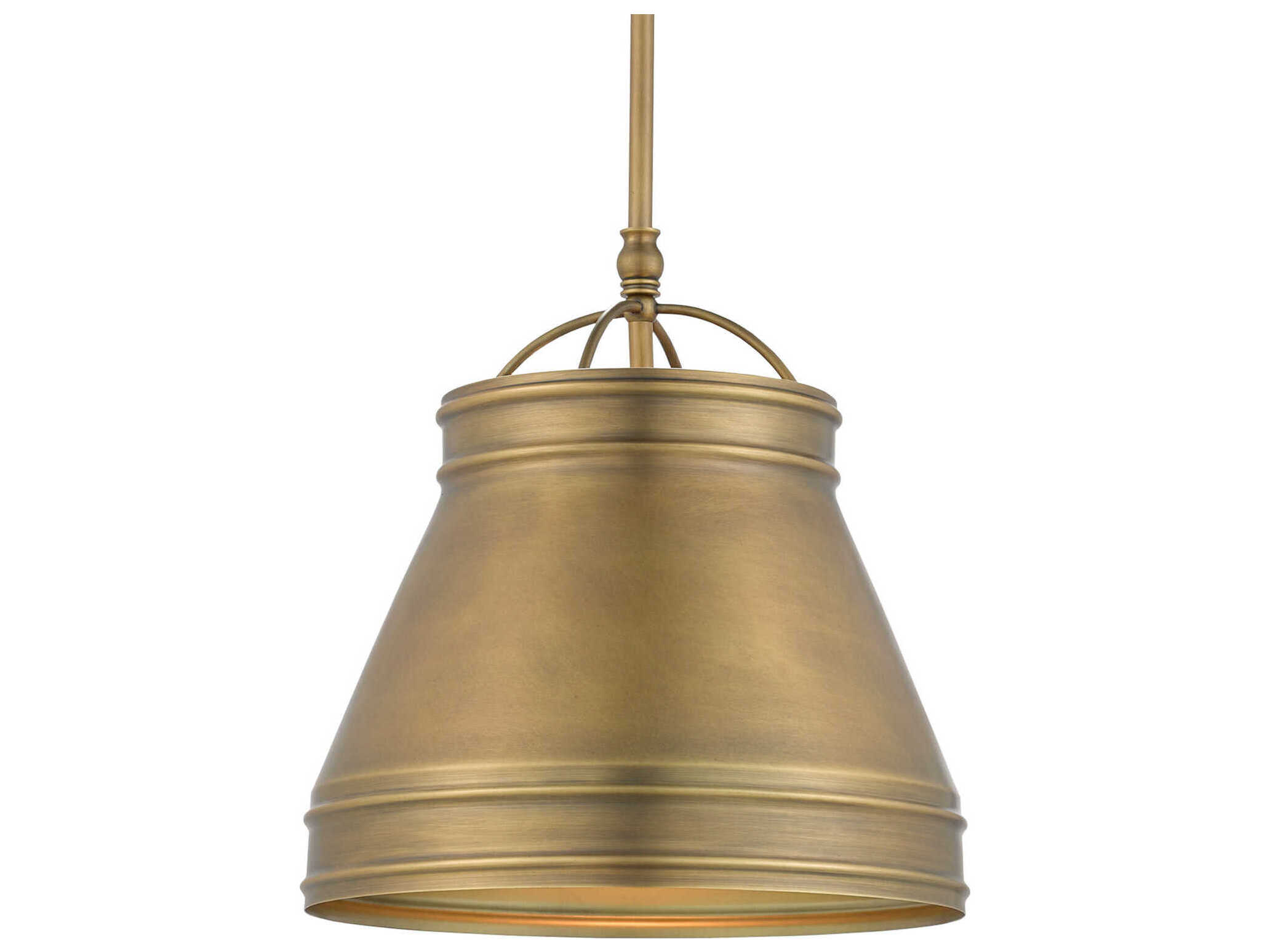 Currey & Company Lumley 1-Light Antique Brass Pendant