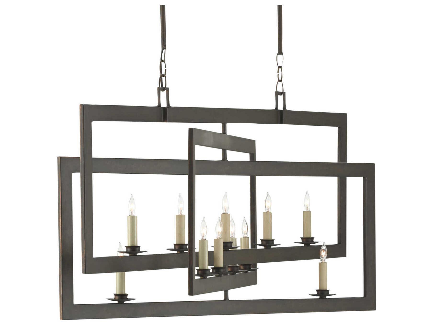 Currey & Company Middleton 11-Light Bronze Gold Island Pendant