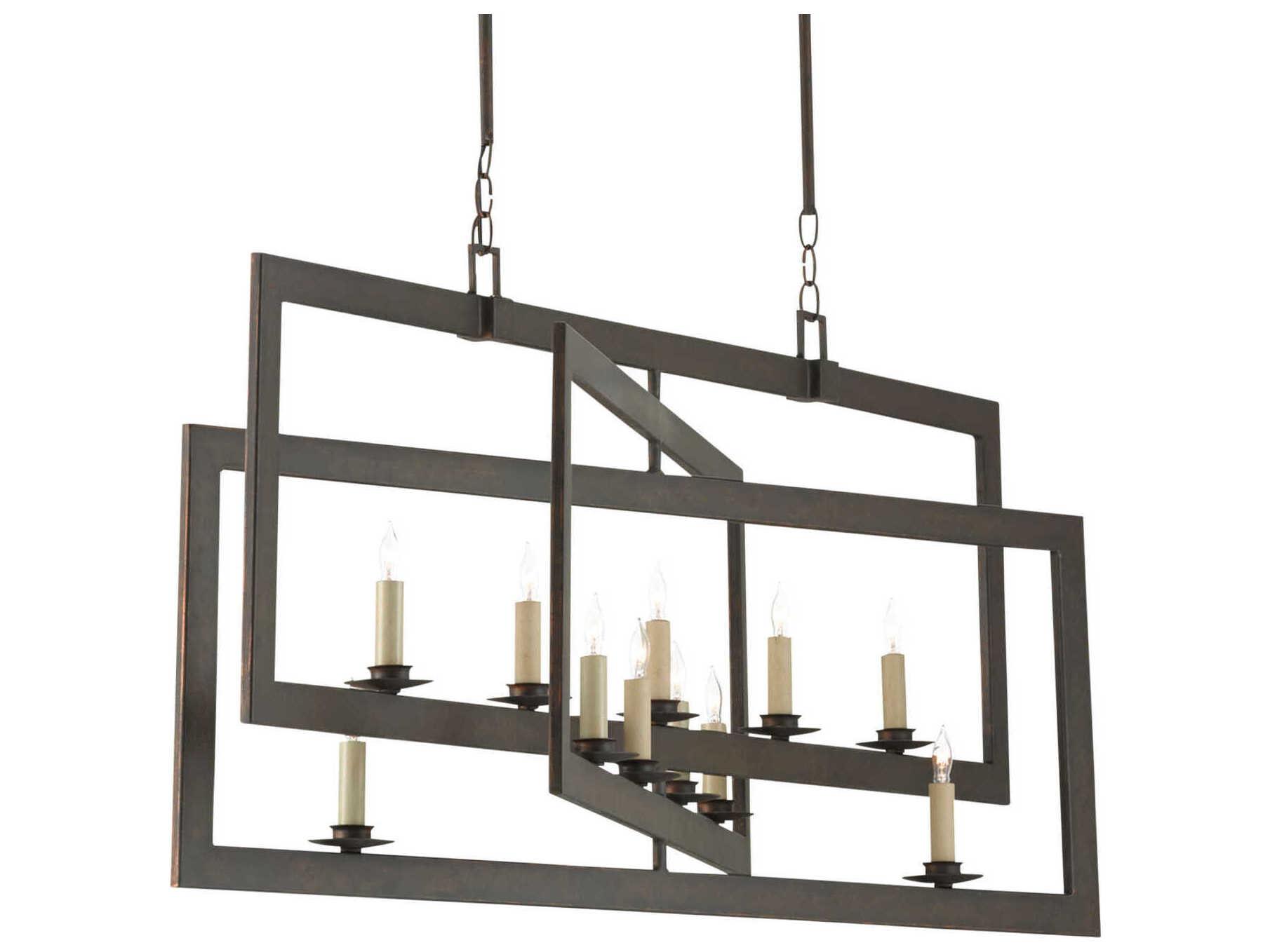 Currey & Company Middleton 11-Light Bronze Gold Island Pendant