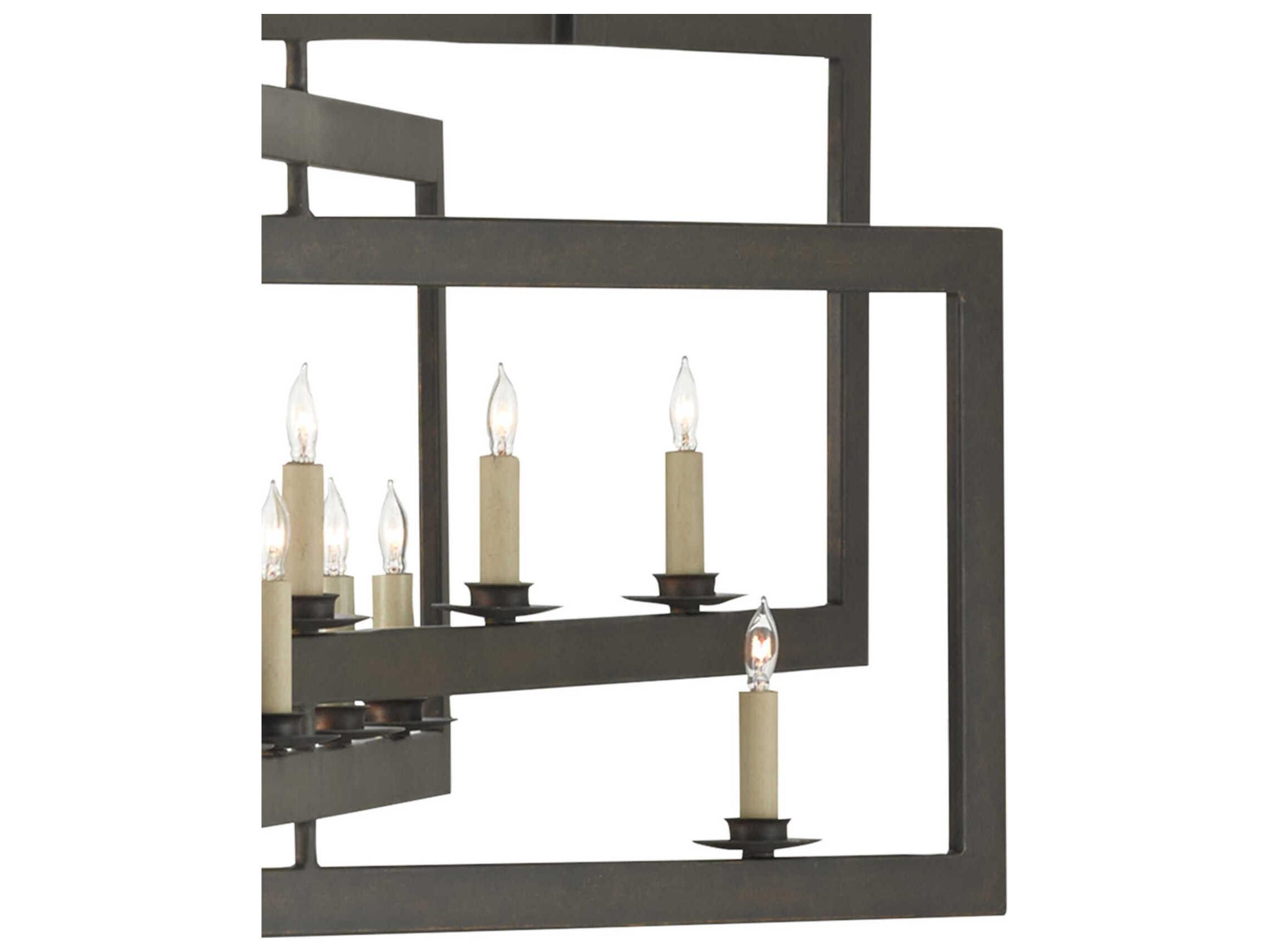 Currey & Company Middleton 11-Light Bronze Gold Island Pendant