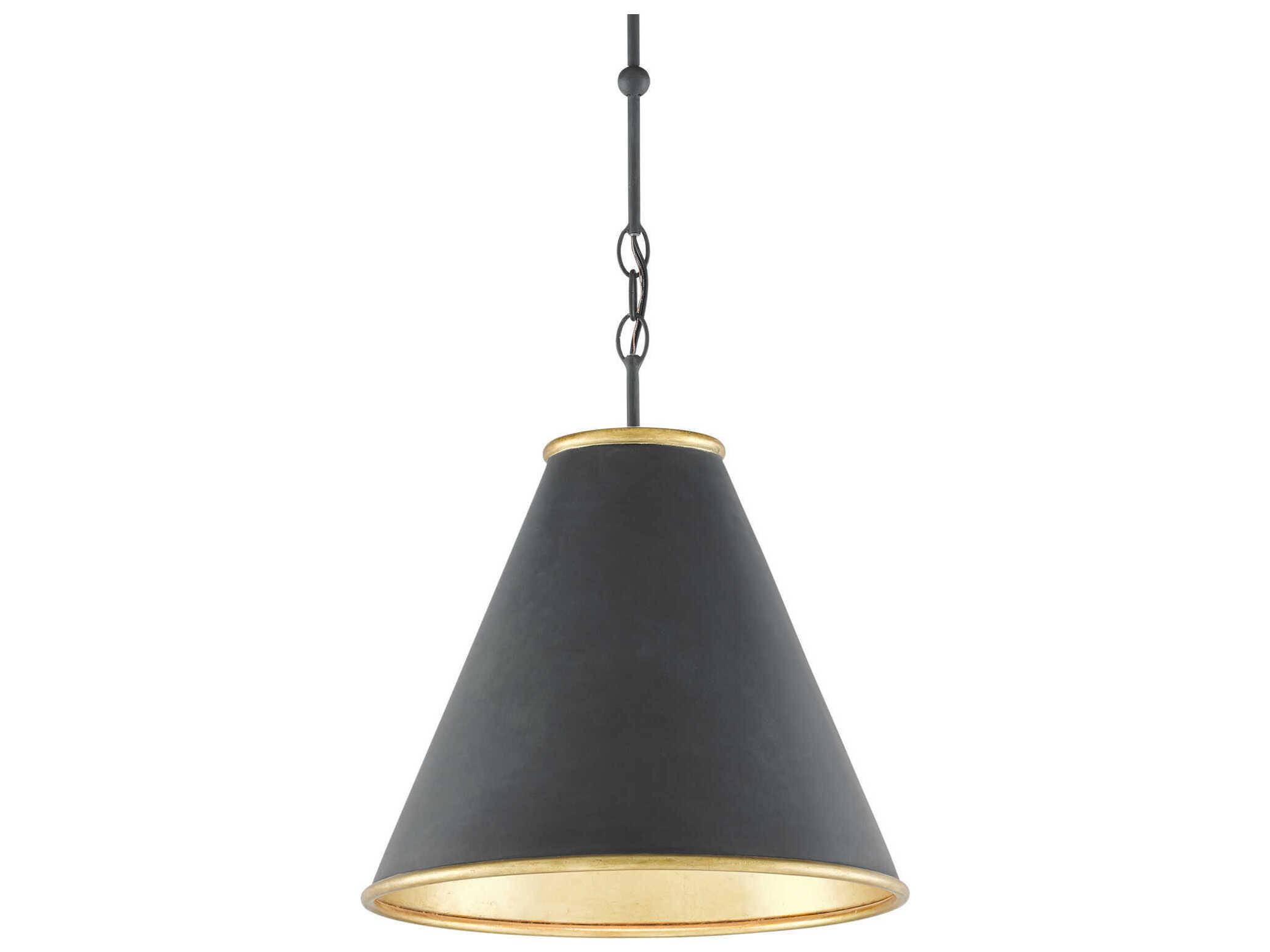 Currey & Company Pierrepont 1-Light Black Pendant
