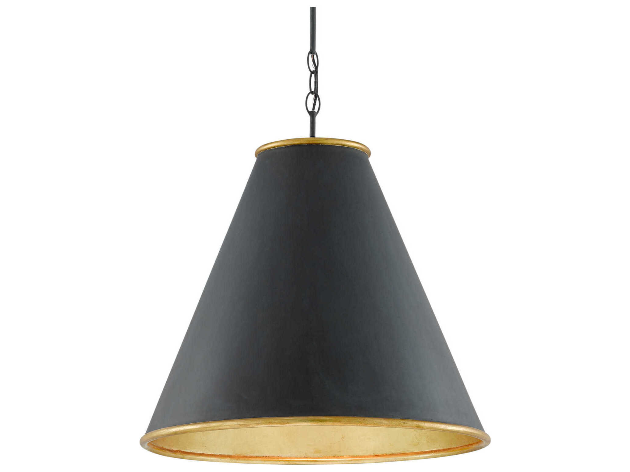Currey & Company Pierrepont 1-Light Black Pendant