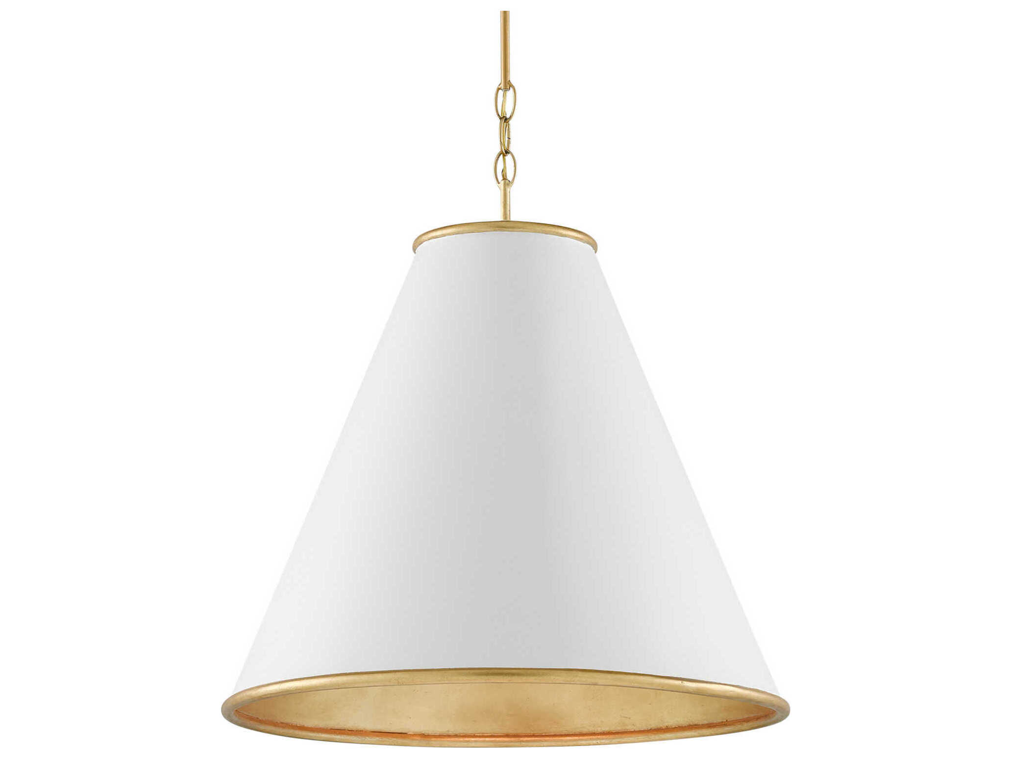 Currey & Company Pierrepont 1-Light Gold Pendant