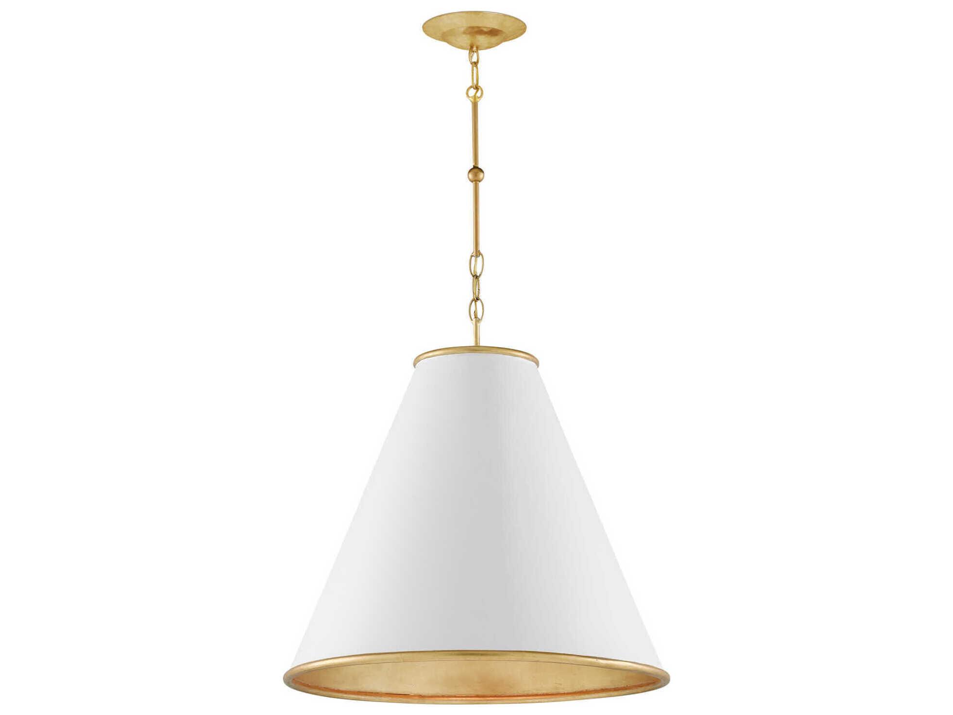 Currey & Company Pierrepont 1-Light Gold Pendant