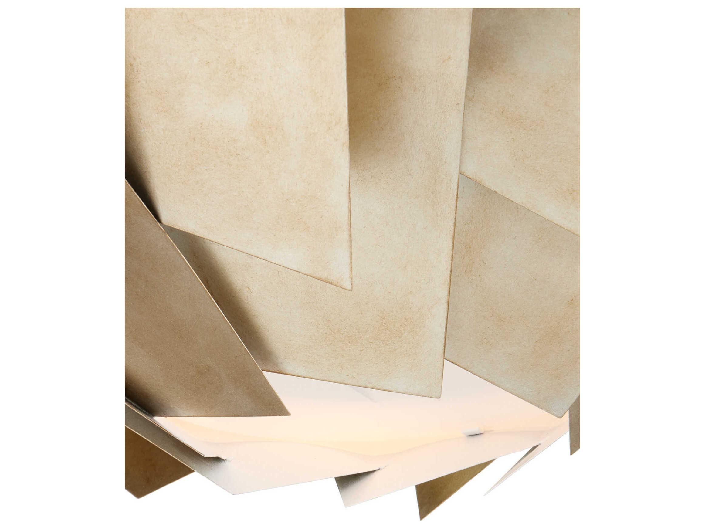 Currey & Company Artiste 3-Light Silver Leaf Pendant