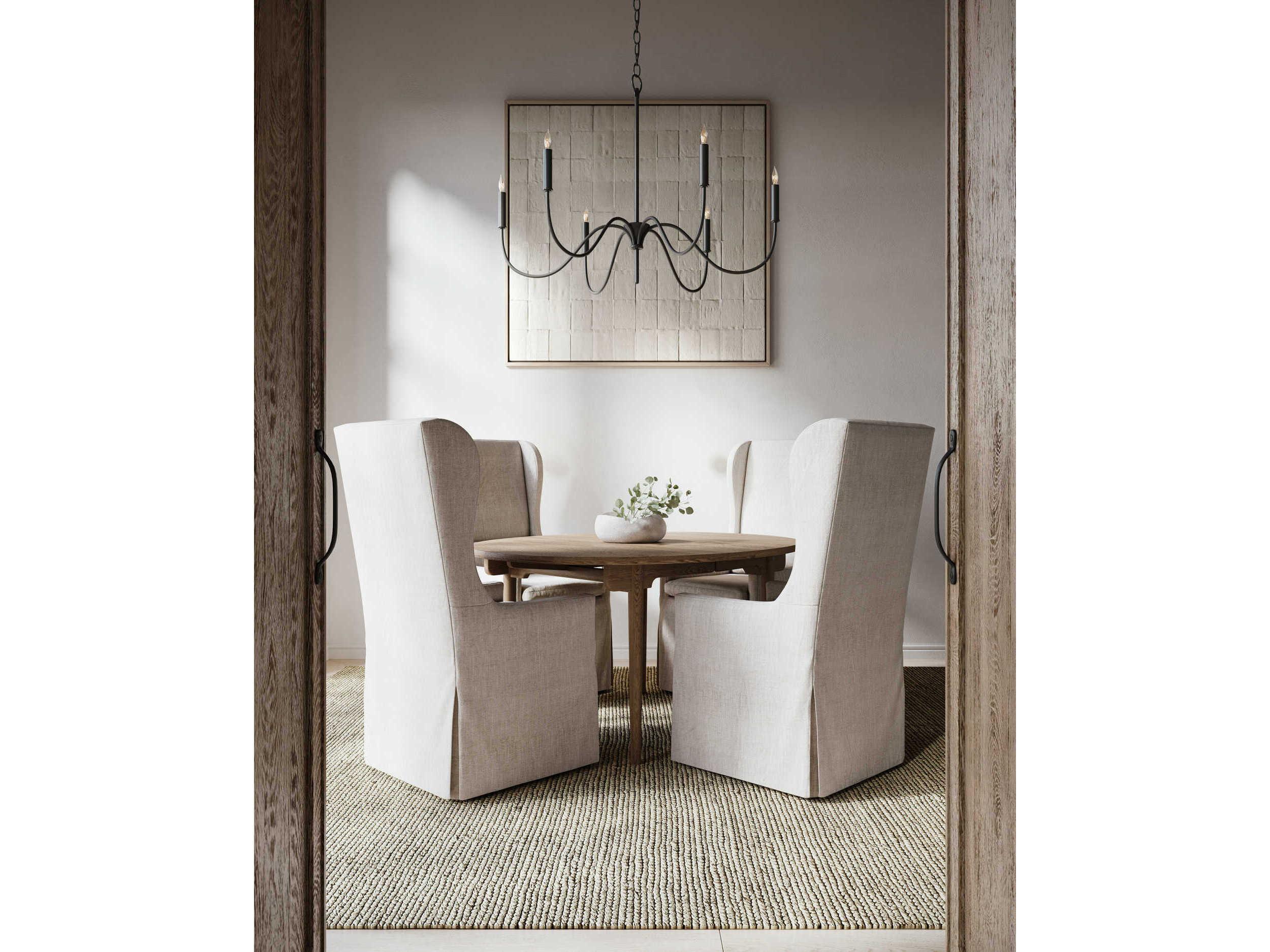 Currey & Company Tirrell 6-Light Antique Black Candelabra Chandelier