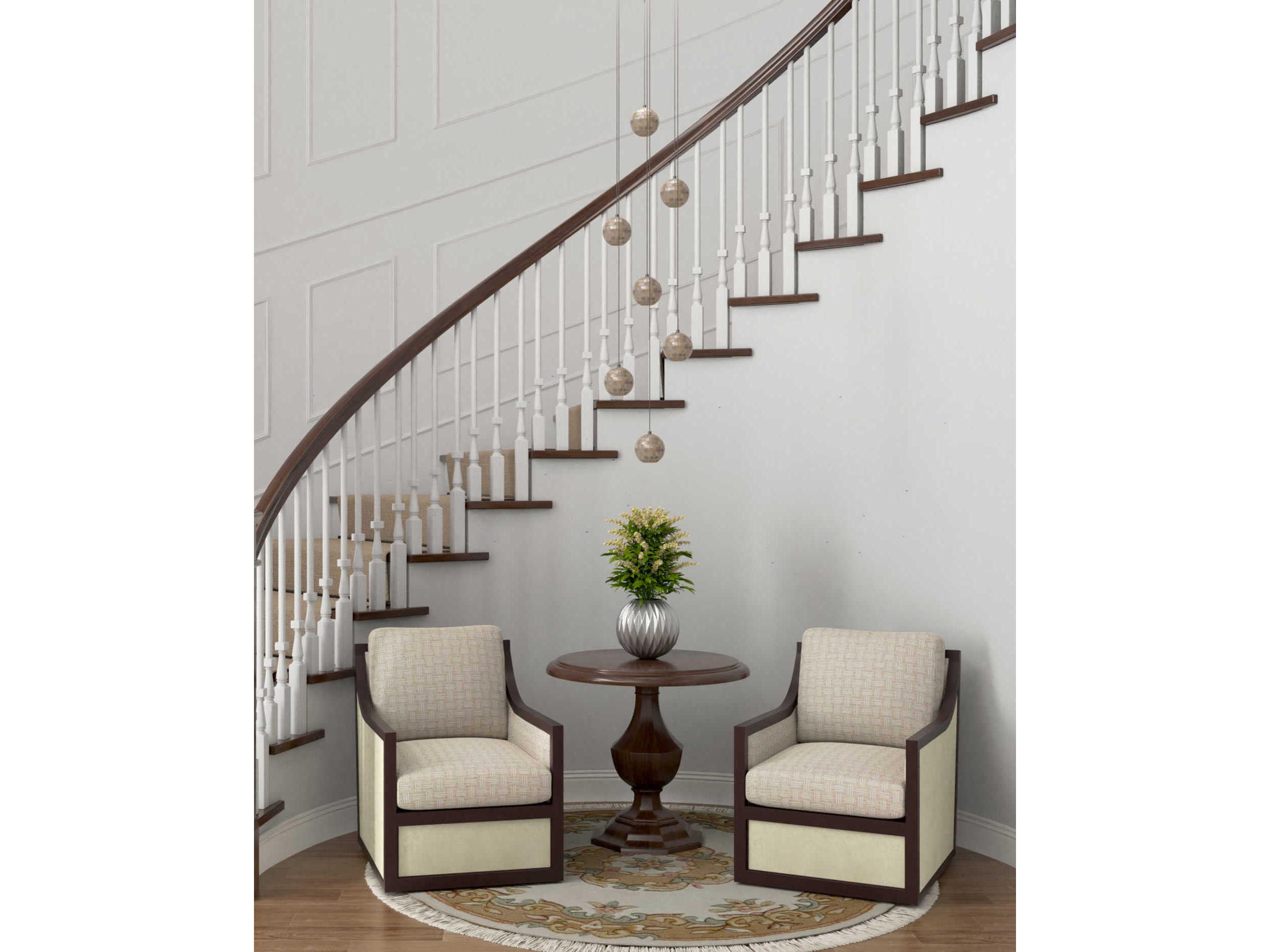 Currey & Company Finhorn 7-Light Painted Silver Pearl Globe Pendant