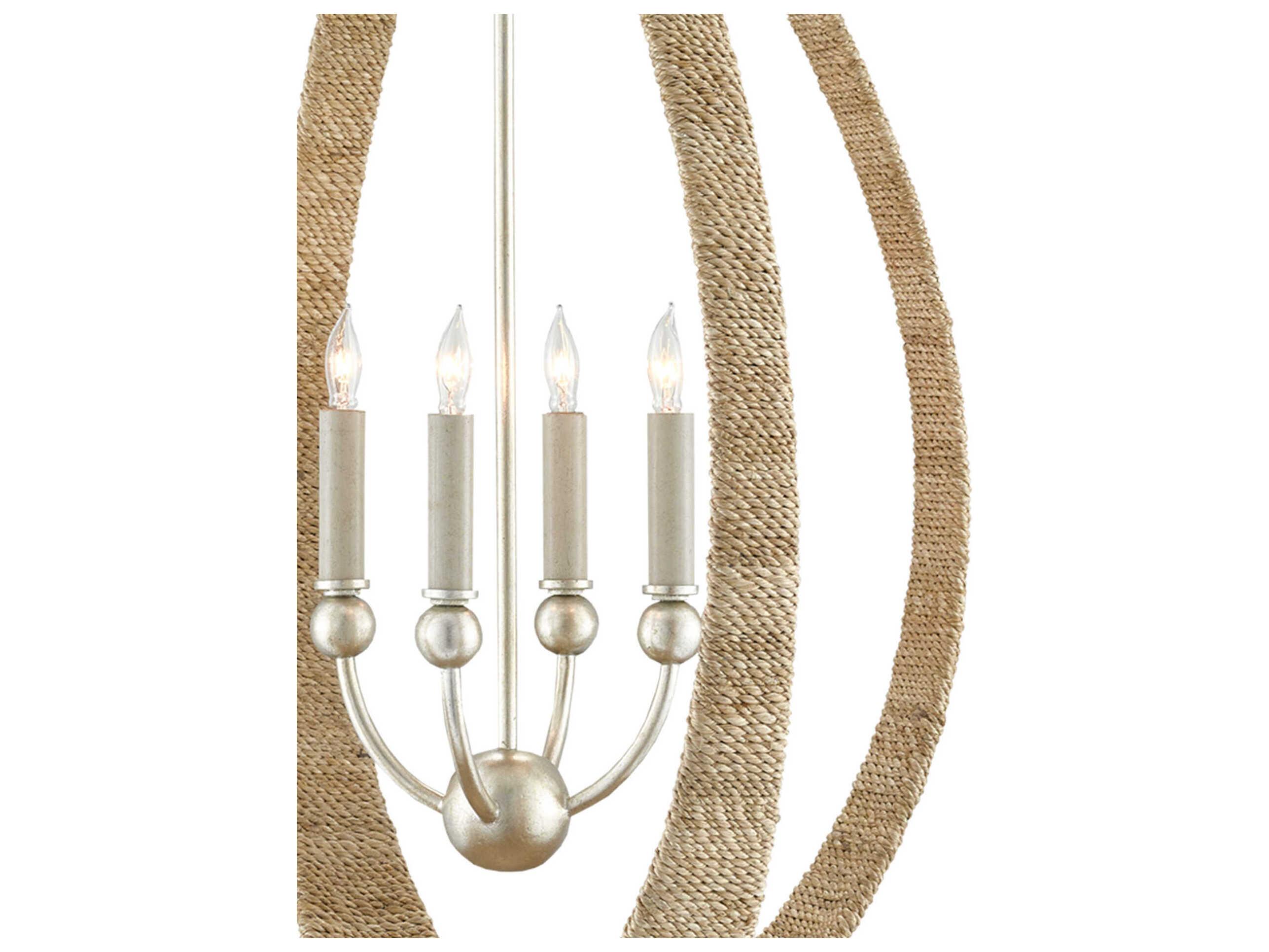 Currey & Company Menorca 4-Light Brown Candelabra Chandelier