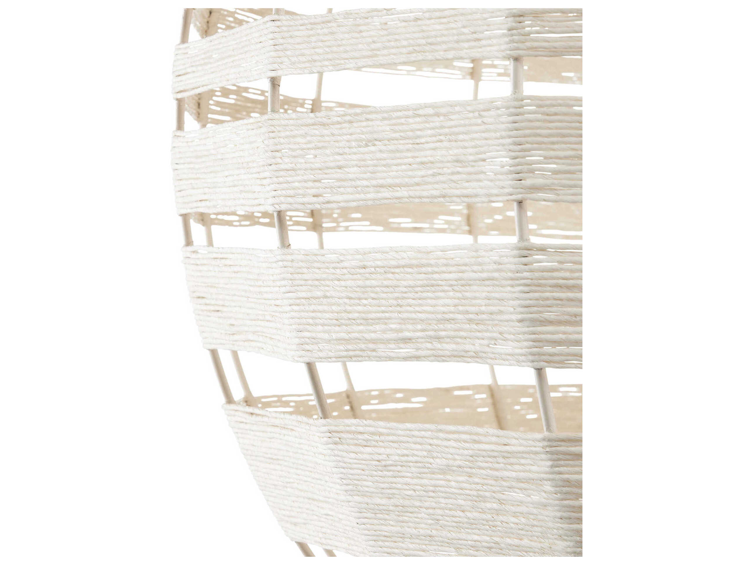 Currey & Company Lapsley 1-Light Vanilla White Globe Pendant