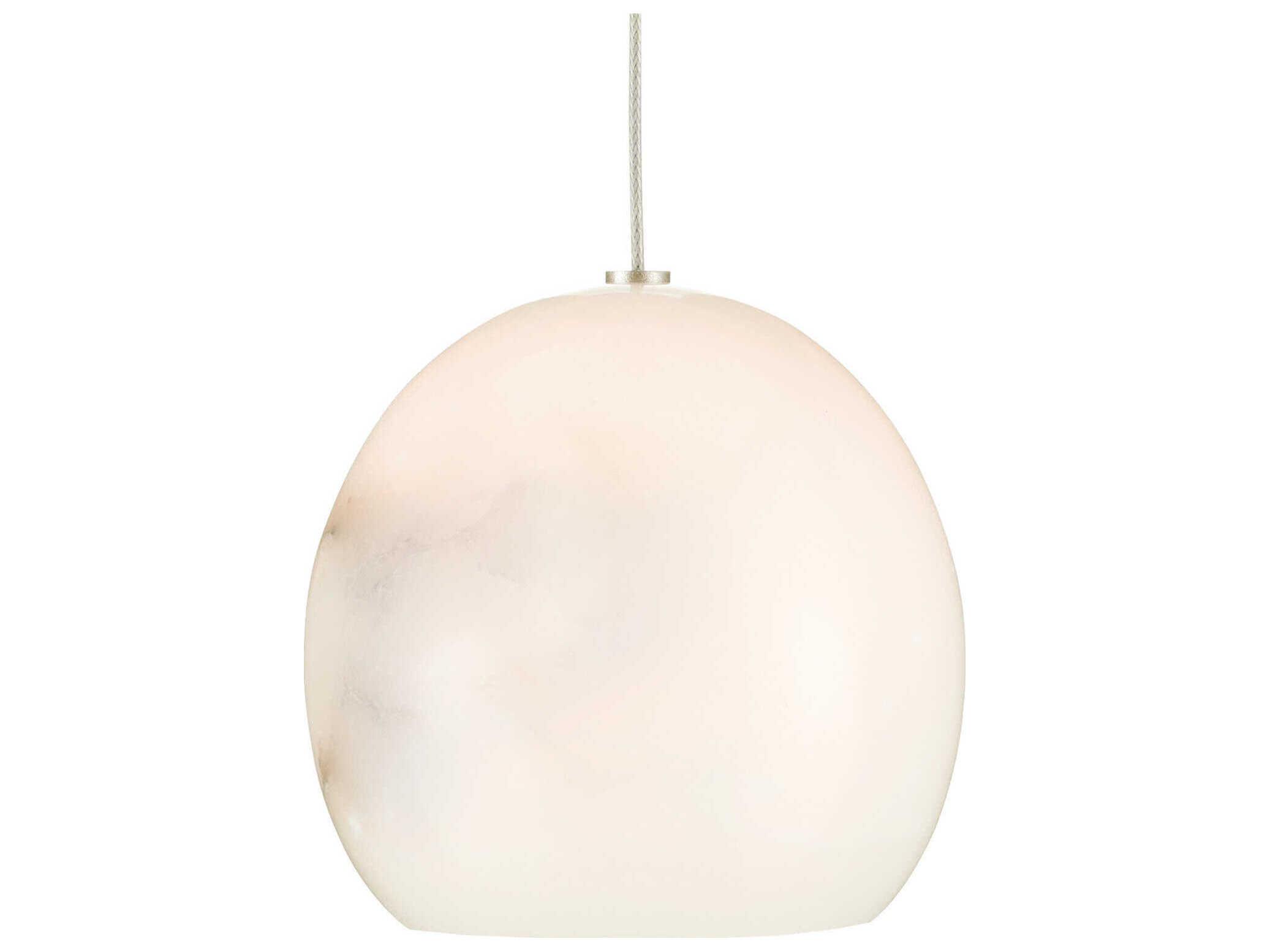 Currey & Company Lazio 3-Light Natural Painted Silver Dome Mini Pendant