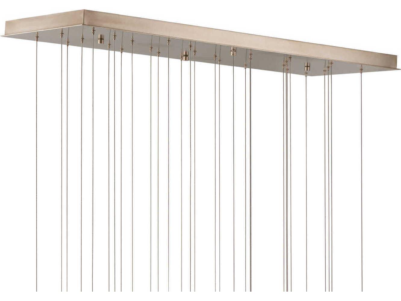 Currey & Company Lazio 30-Light Natural Painted Silver Dome Island Pendant