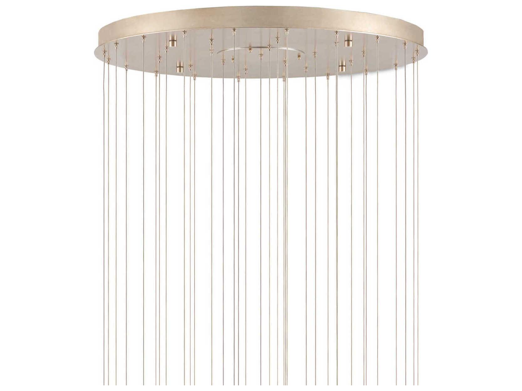 Currey & Company Lazio 36-Light Natural Painted Silver Dome Pendant