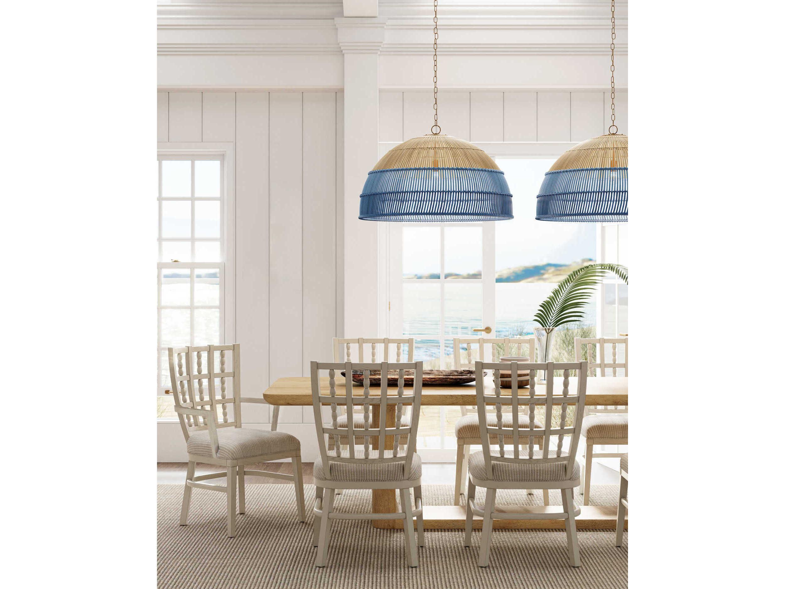 Currey & Company Senjyo 1-Light Khaki Cornflower Blue Bluebonnet Brown Dome Pendant