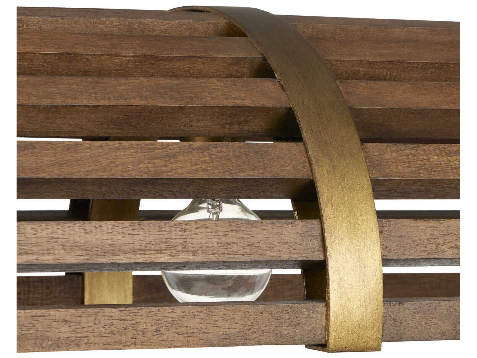 Currey & Company Woodbine 5-Light Chestnut brass Brown Island Pendant