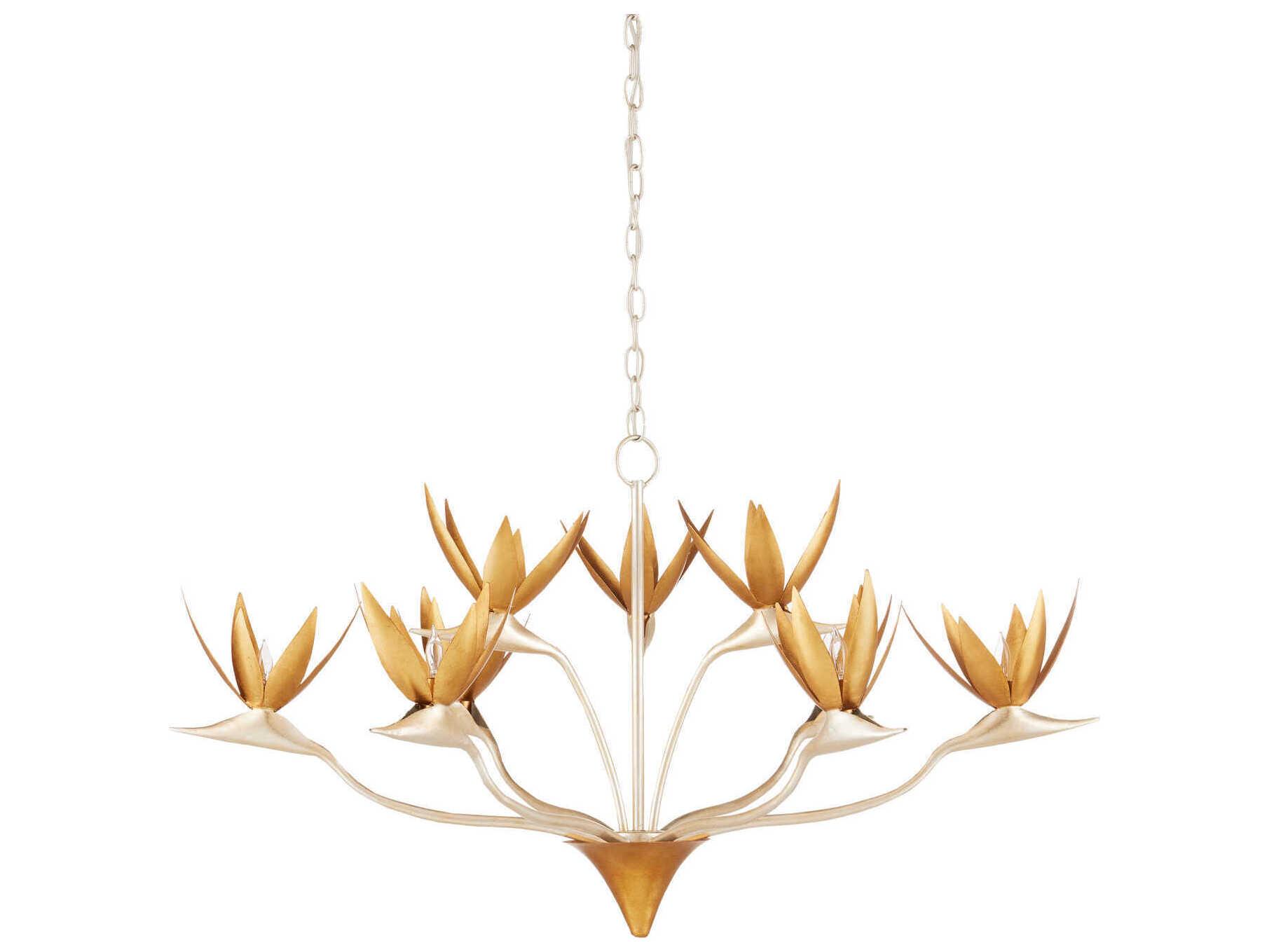 Currey & Company Paradiso 9-Light Gold Chandelier