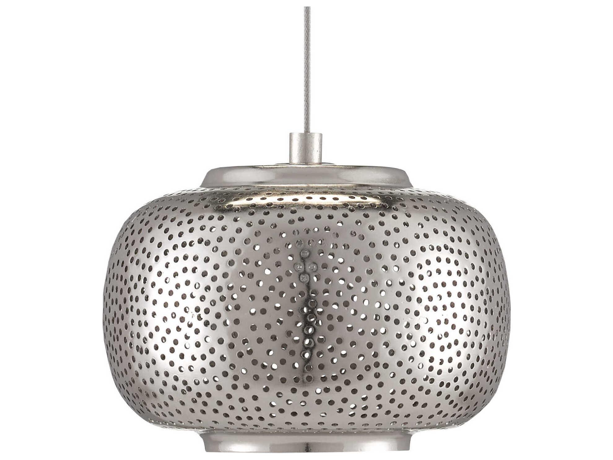 Currey & Company Pepper 7-Light Nickel Silver Geometric Tiered Island Pendant